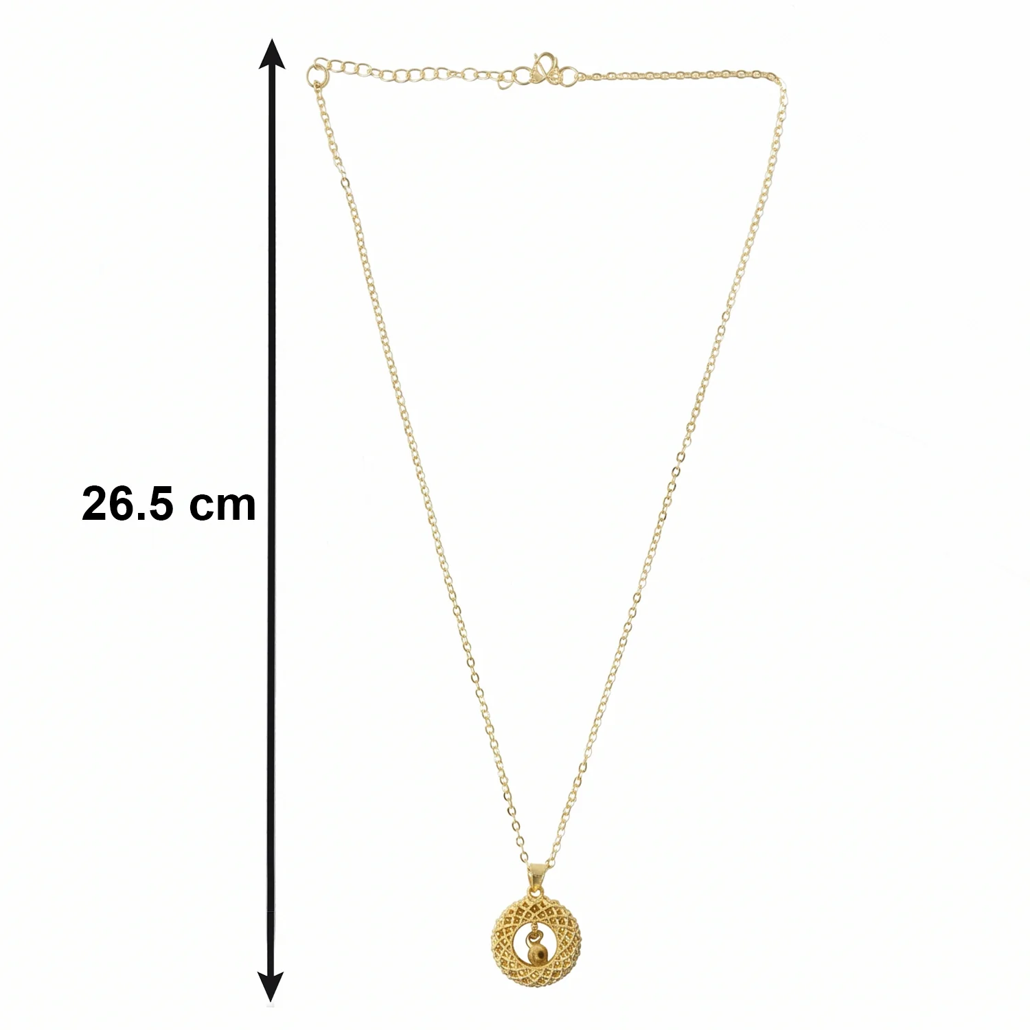 Stylish Fancy Golden Necklace with Intricate Design (1 Pc) - Image 6