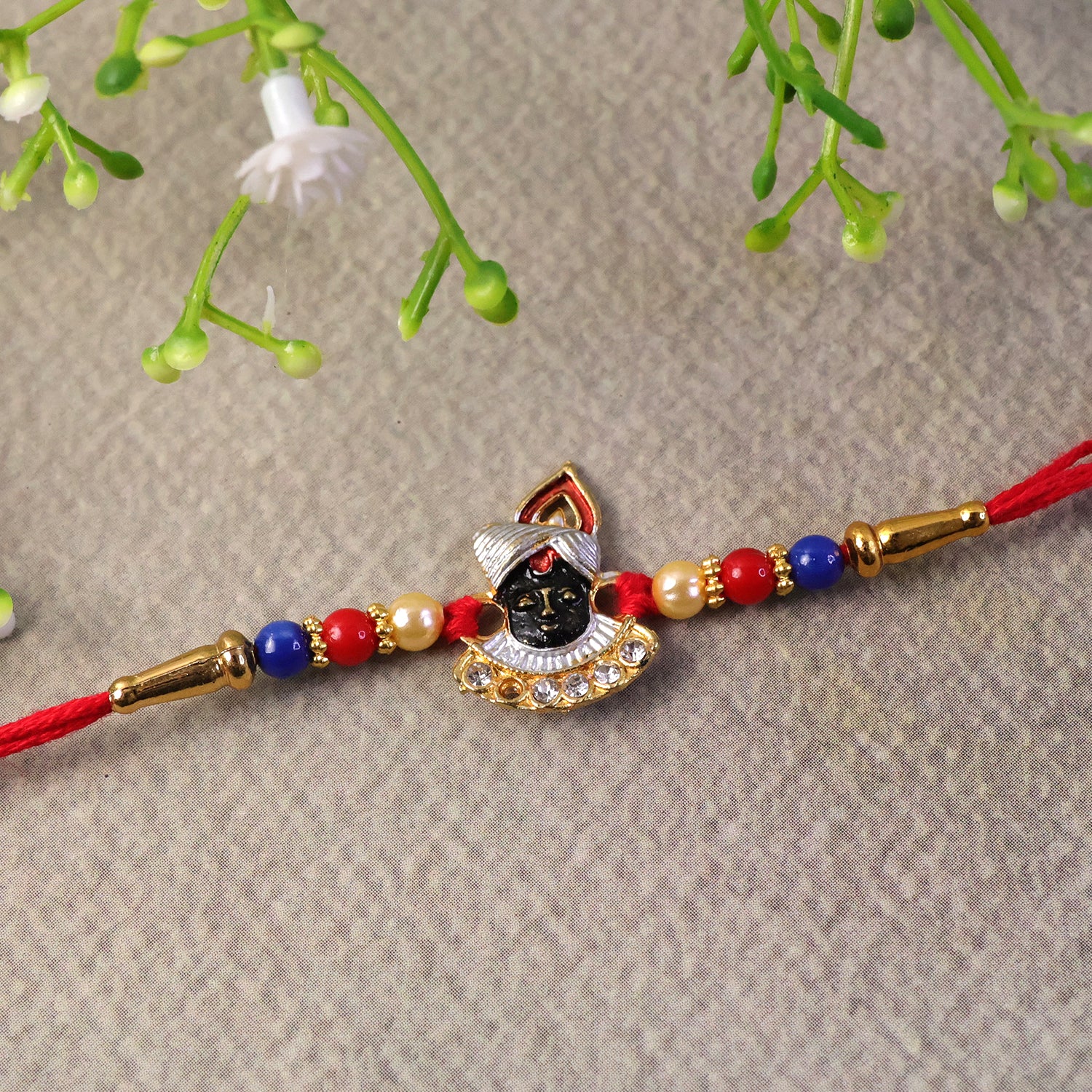 Traditional Krishna Design Rakhi (1 Pc) - Image 5
