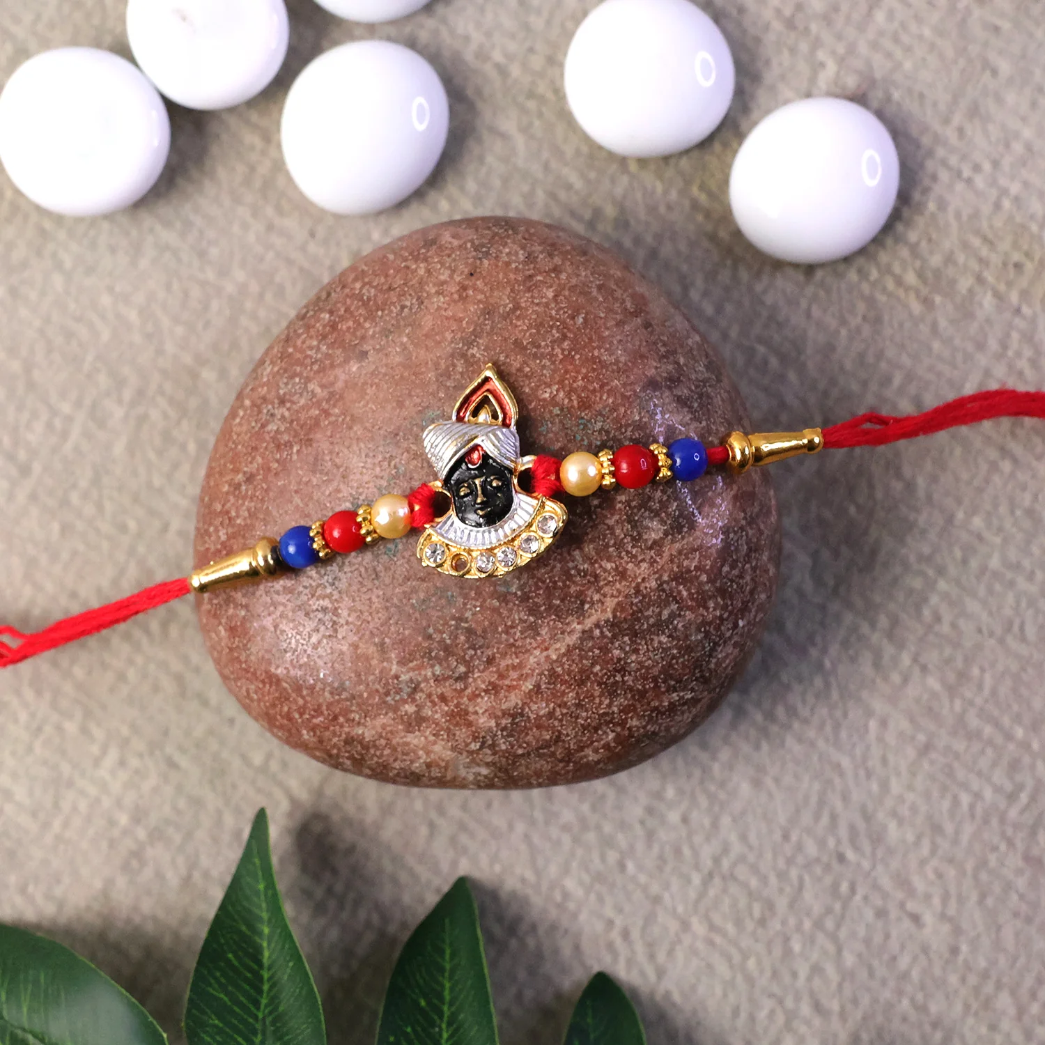 Traditional Krishna Design Rakhi (1 Pc) - Image 8