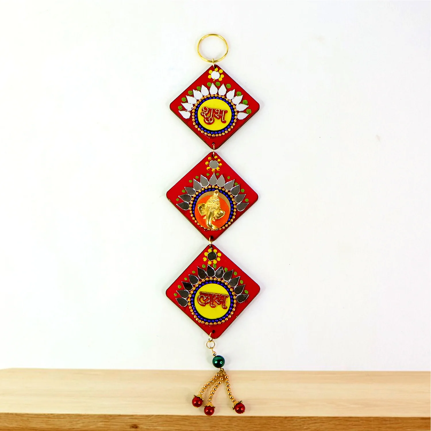 Traditional Labh Shubh Decorative Wall Hanging (1 Pc) - Image 6