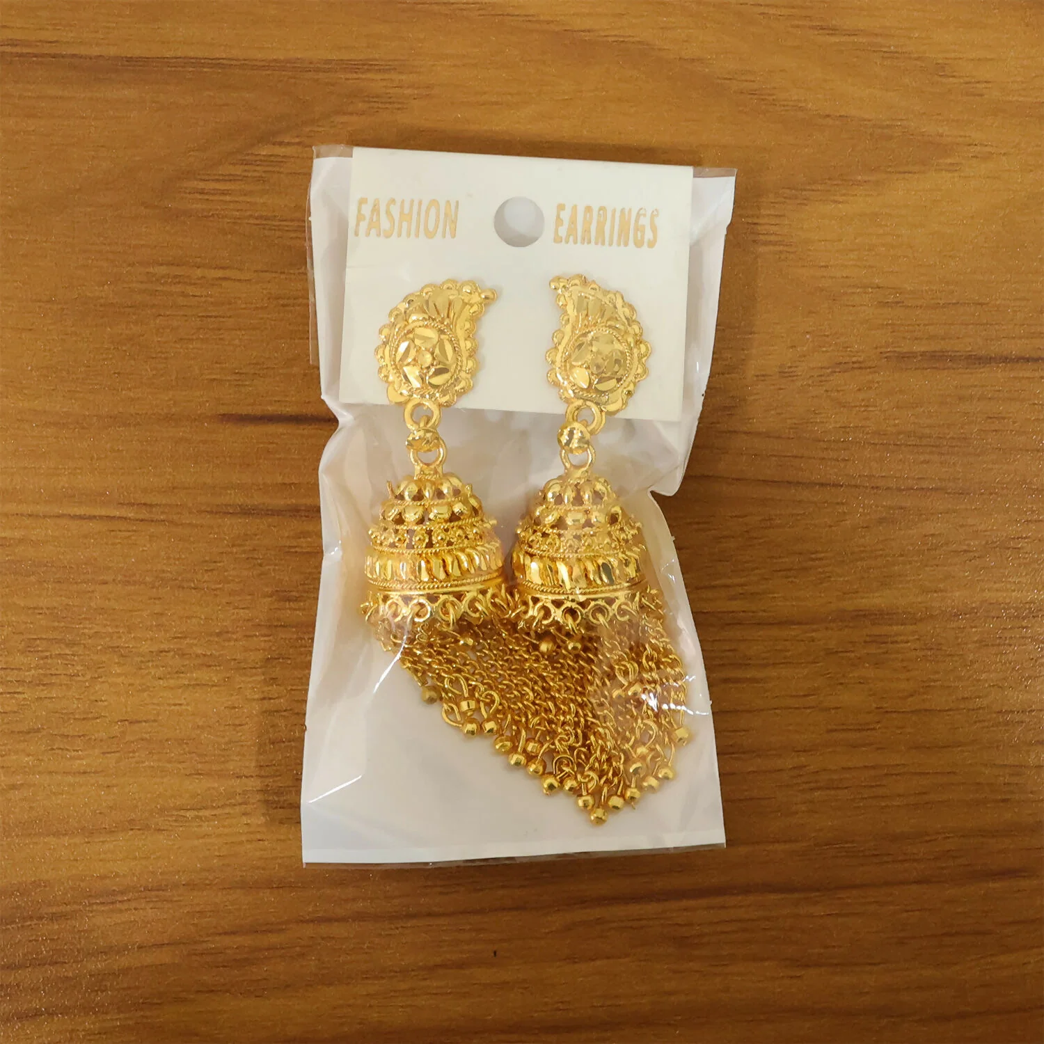 Traditional Long Chain Tassel Jhumka Earrings for Women & Girls Festive Jewelry - Image 6