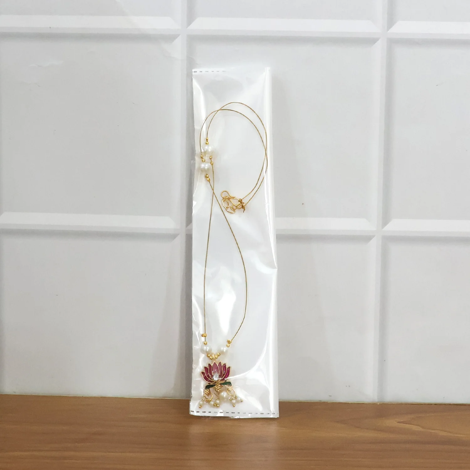 Traditional Lotus Motif Pendant Chain (1 Pc) - Image 7