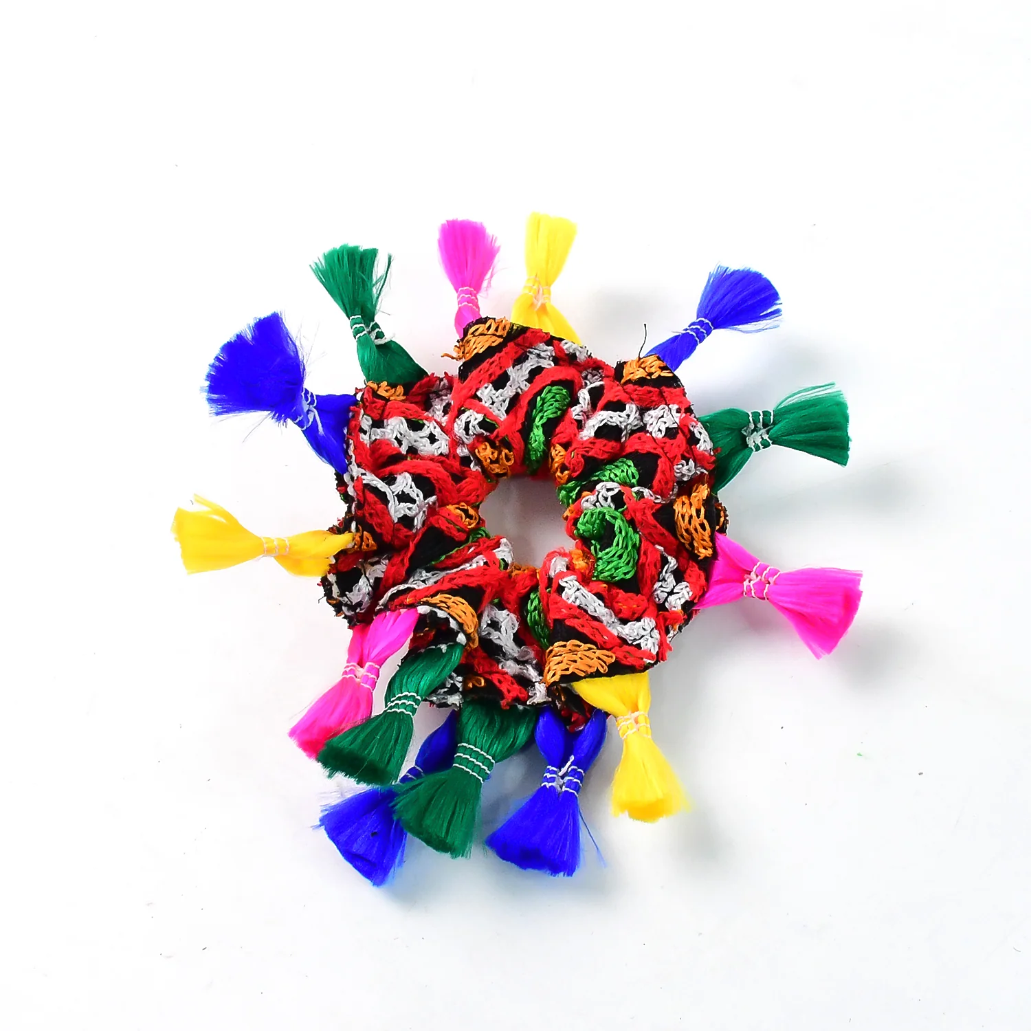 Traditional Multicolor Navratri Hair Bun (1 Pc) - Image 5