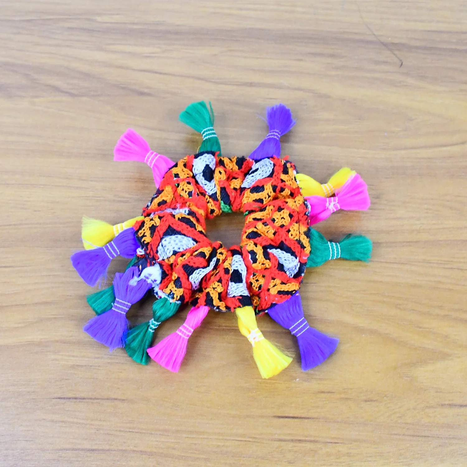 Traditional Multicolor Navratri Hair Bun (1 Pc) - Image 7