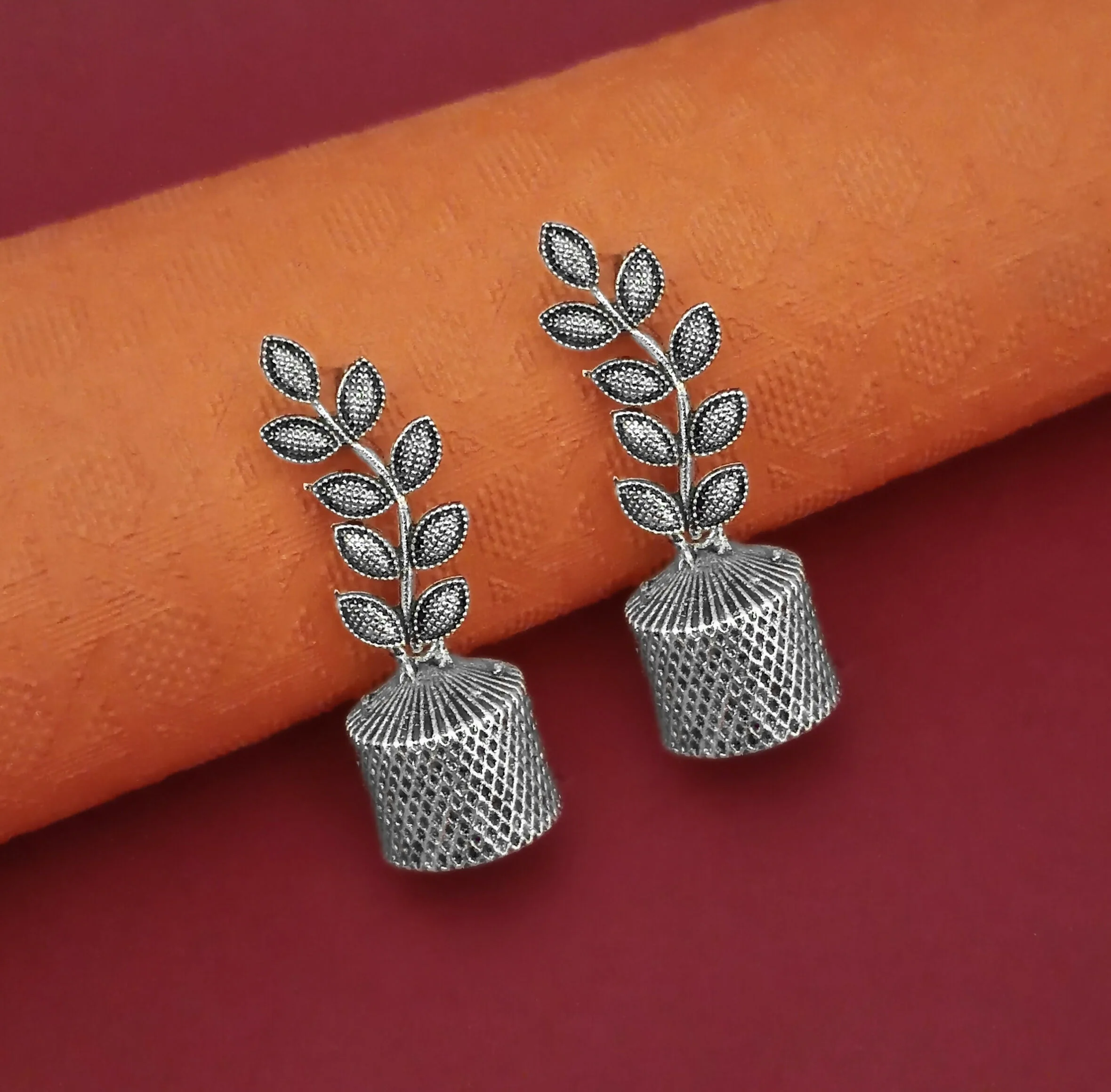 Traditional Oxidised Plated Jhumki Earrings Combo for Women and Girls - Image 5