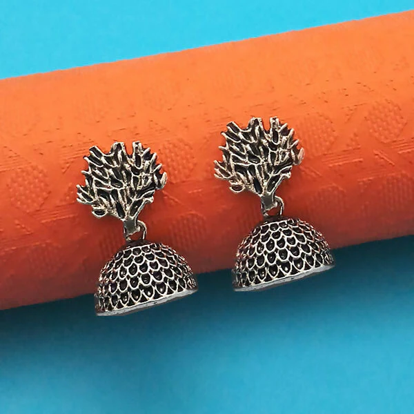 Traditional Oxidised Plated Jhumki Earrings Combo for Women and Girls - Image 2