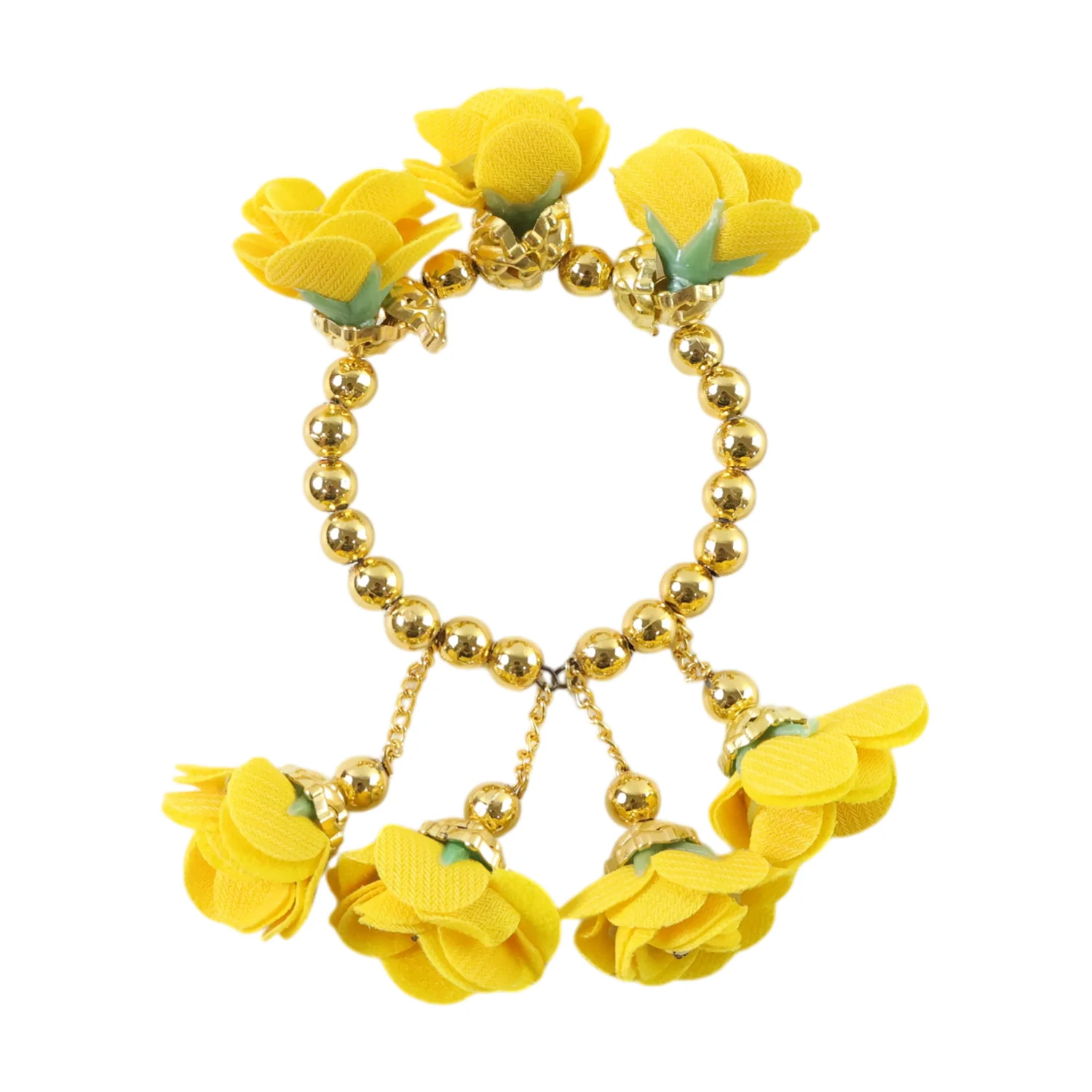 Traditional Pooja Wrist Ornament Haldi Kada Bracelet (1 Pc) - Image 4