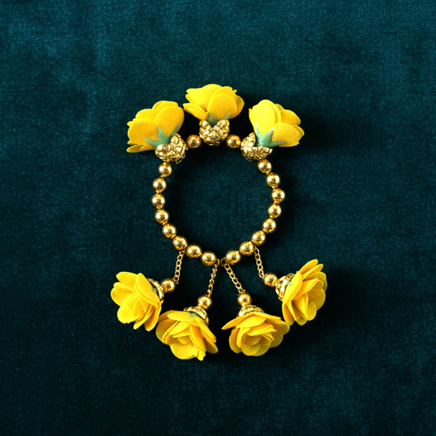 Traditional Pooja Wrist Ornament Haldi Kada Bracelet (1 Pc) - Image 5