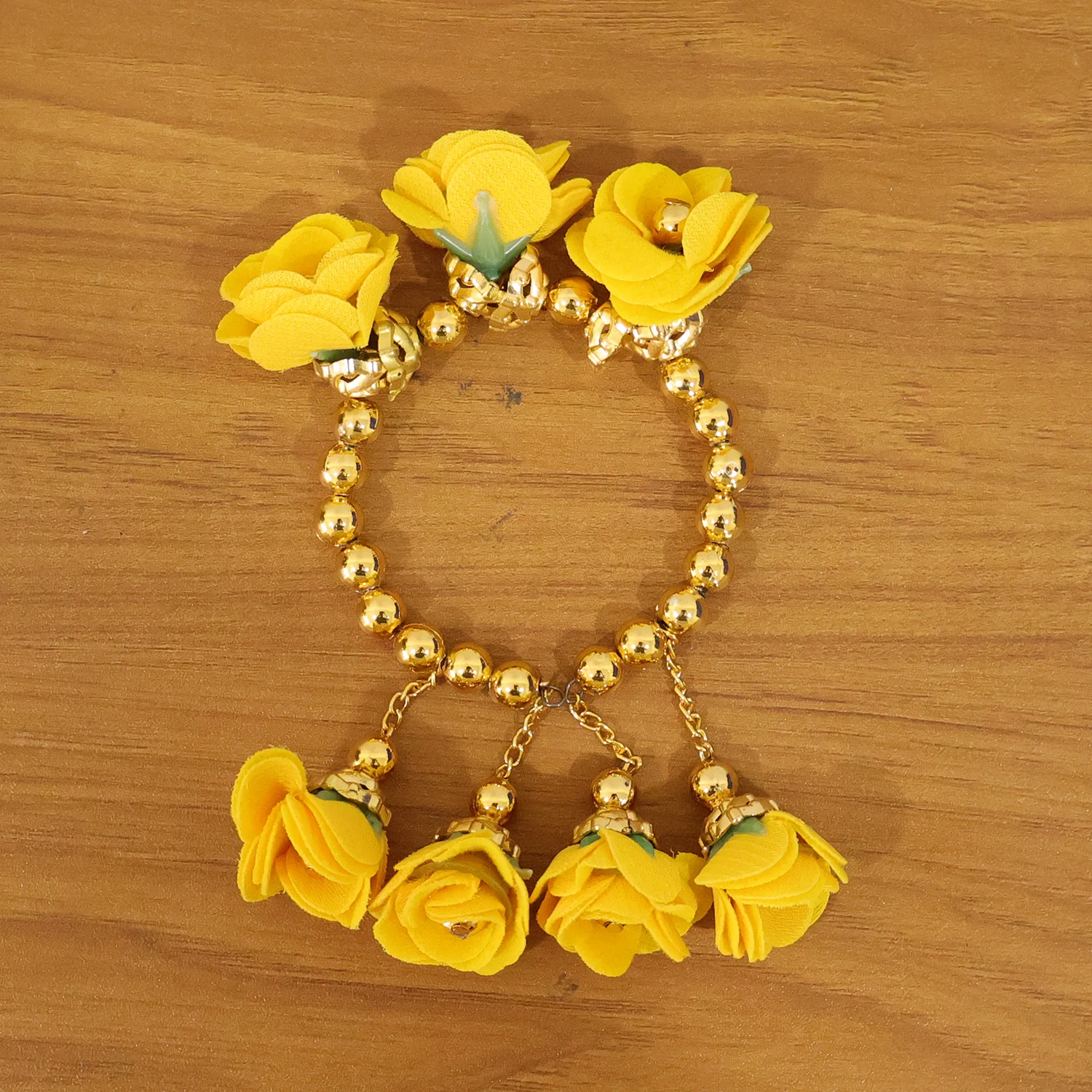 Traditional Pooja Wrist Ornament Haldi Kada Bracelet (1 Pc) - Image 8