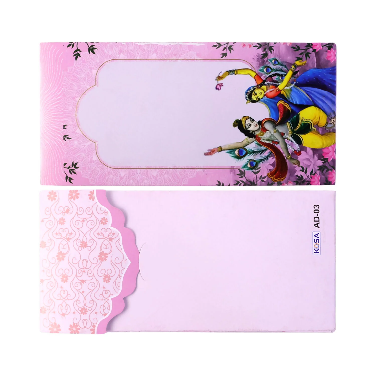 Traditional Radha Krishna Wedding Shagun Money Envelope Pack of 10 Pieces - Image 6