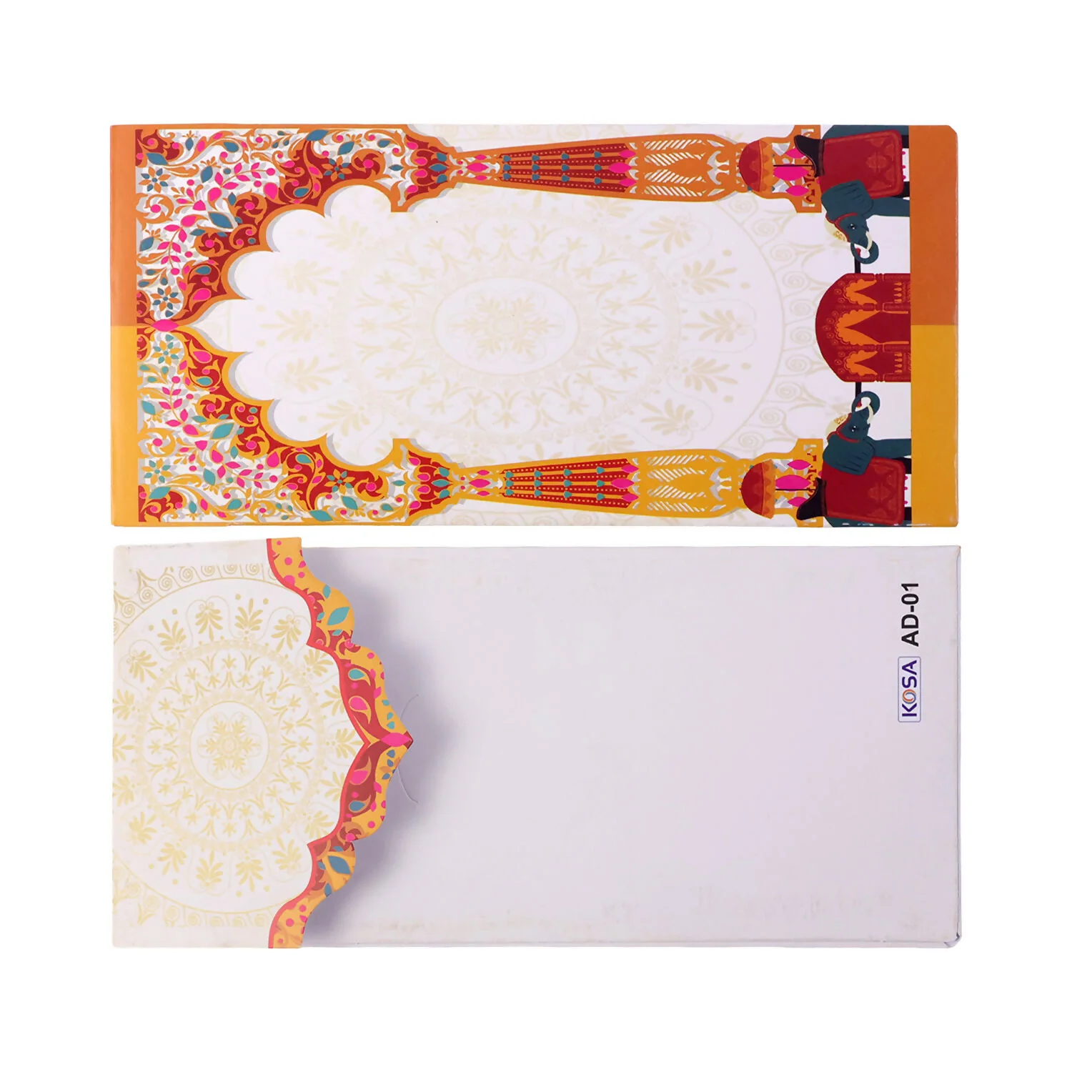 Traditional Wedding Shagun Money Envelope Elephant Design Pack of 10 Pieces - Image 6