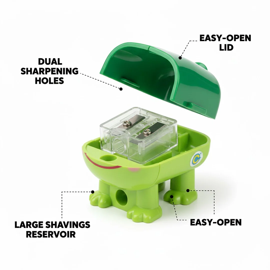 Train Double Hole Pencil Sharpener (1 Pc) - Image 4
