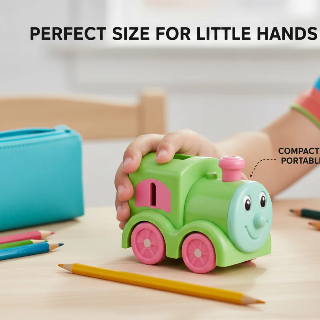Train Double Hole Pencil Sharpener (1 Pc) - Image 5