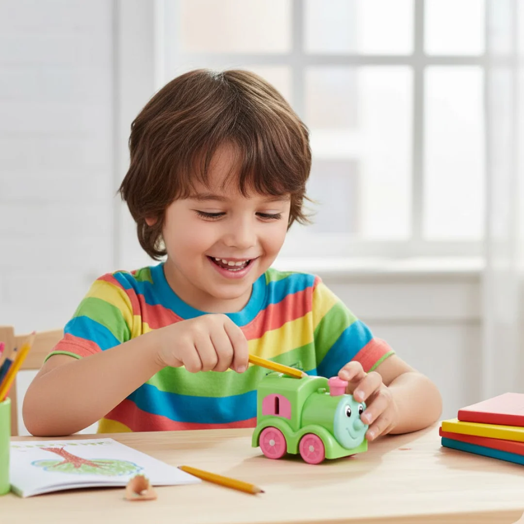 Train Double Hole Pencil Sharpener (1 Pc) - Image 6