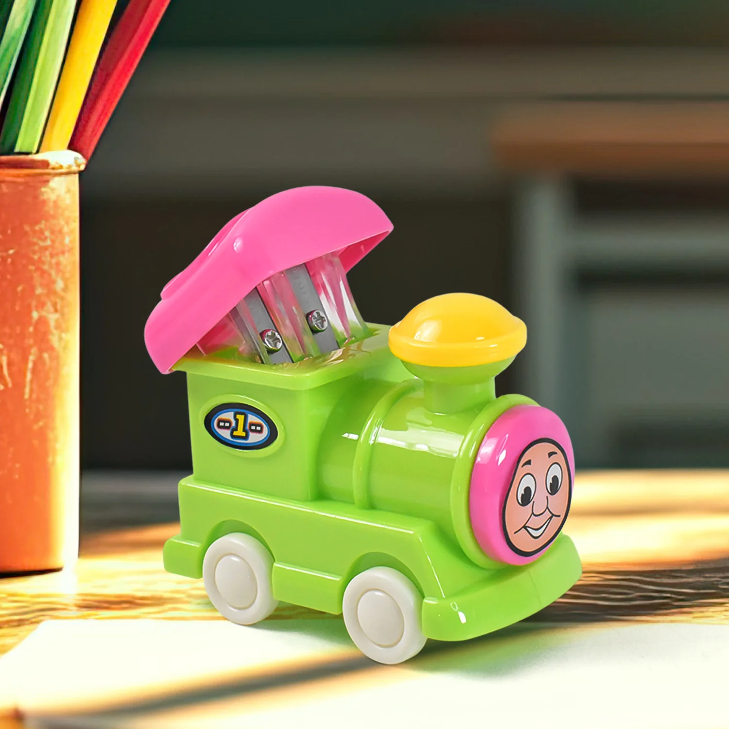 Train Double Hole Pencil Sharpener (1 Pc) - Image 8