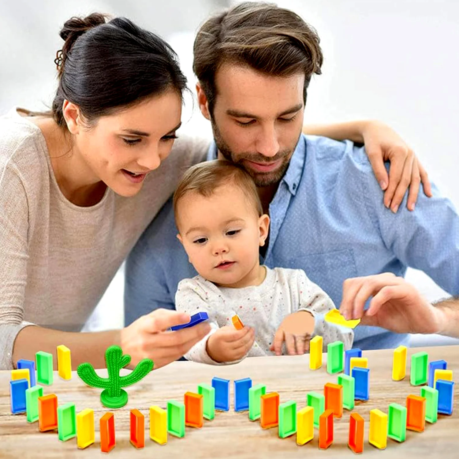 Transparent Funny Train Engine Block Set – 60-Piece Music & Lights - Image 3