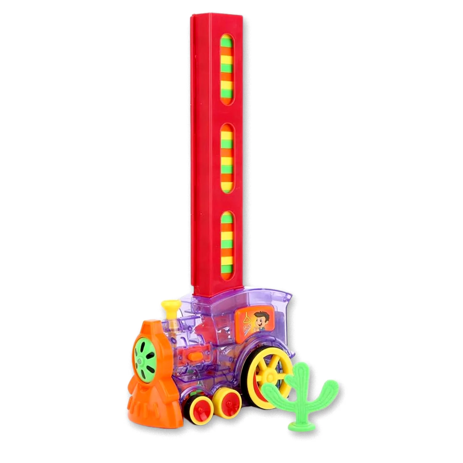 Transparent Funny Train Engine Block Set – 60-Piece Music & Lights - Image 6