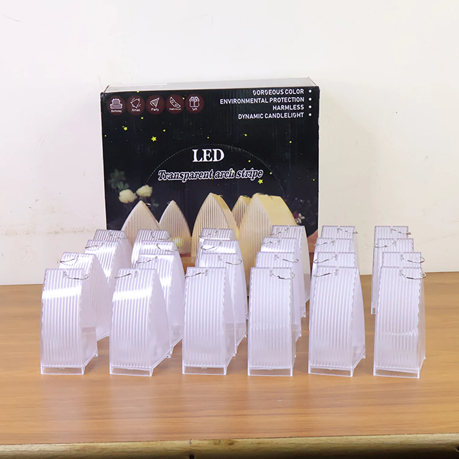 Transparent Decorative LED Candle Lights (24 Pc) - Image 9