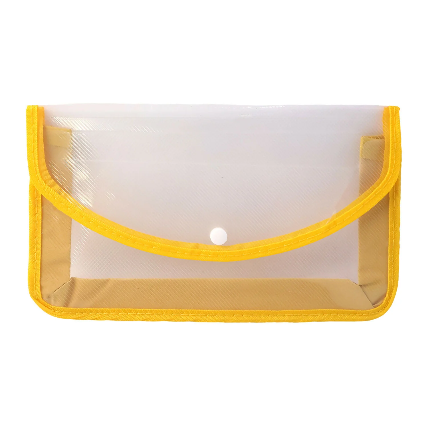 Transparent Document Folder with Button Closure – Multicolour(1 Piece) - Image 5