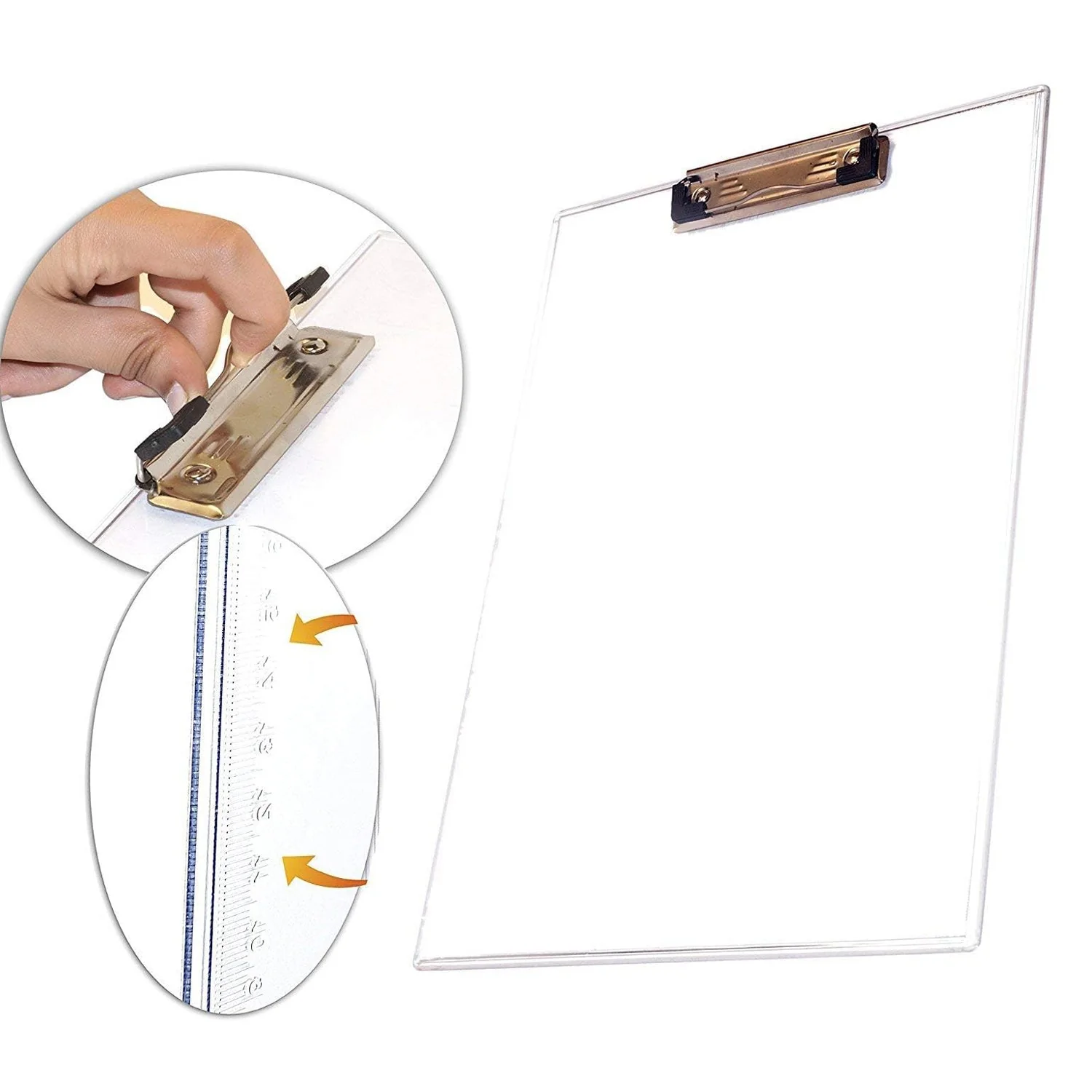 Transparent Premium Exam Pad with Centimeter Measuring Side for Students - Image 4