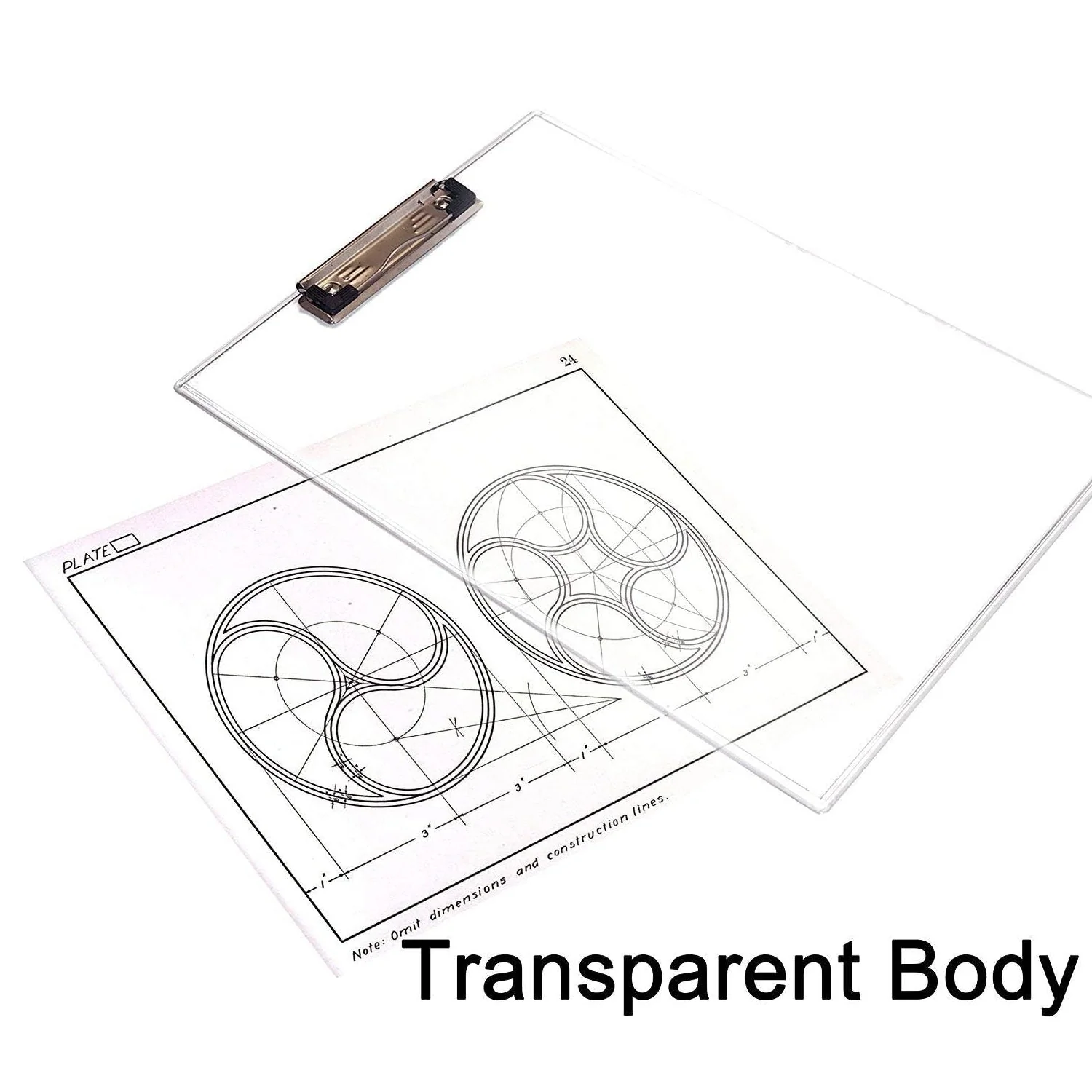 Transparent Premium Exam Pad with Centimeter Measuring Side for Students - Image 9