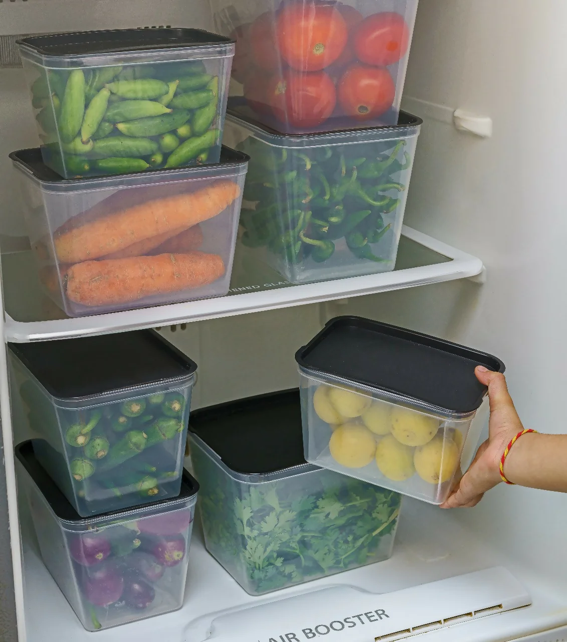 Transparent Food Storage box Pack of 6 - Image 2