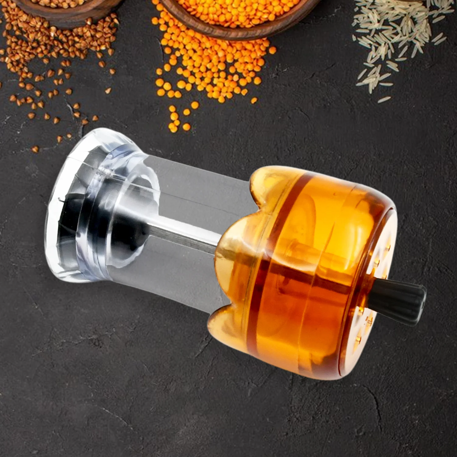 Transparent Plastic Salt and Pepper Grinder Manual Pepper Grinding Tool Crusher 1 Pc - Image 5