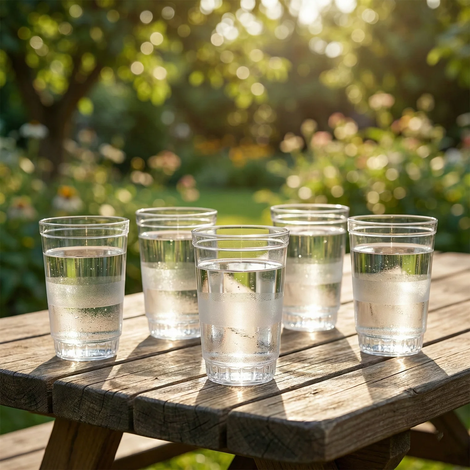 Transparent Janta Drinking Glass Set (300ml, 6 Pc Set) - Image 4