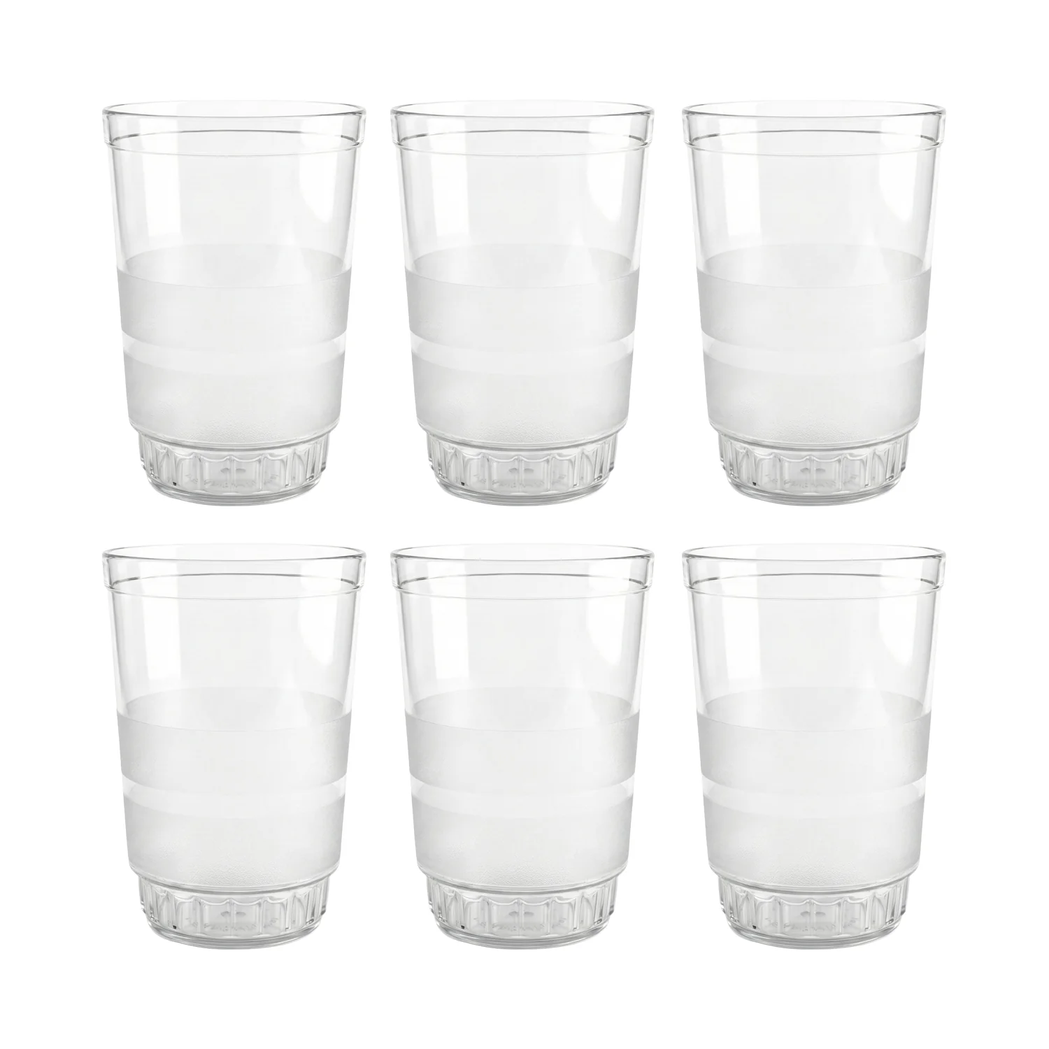Transparent Janta Drinking Glass Set (300ml, 6 Pc Set) - Image 5