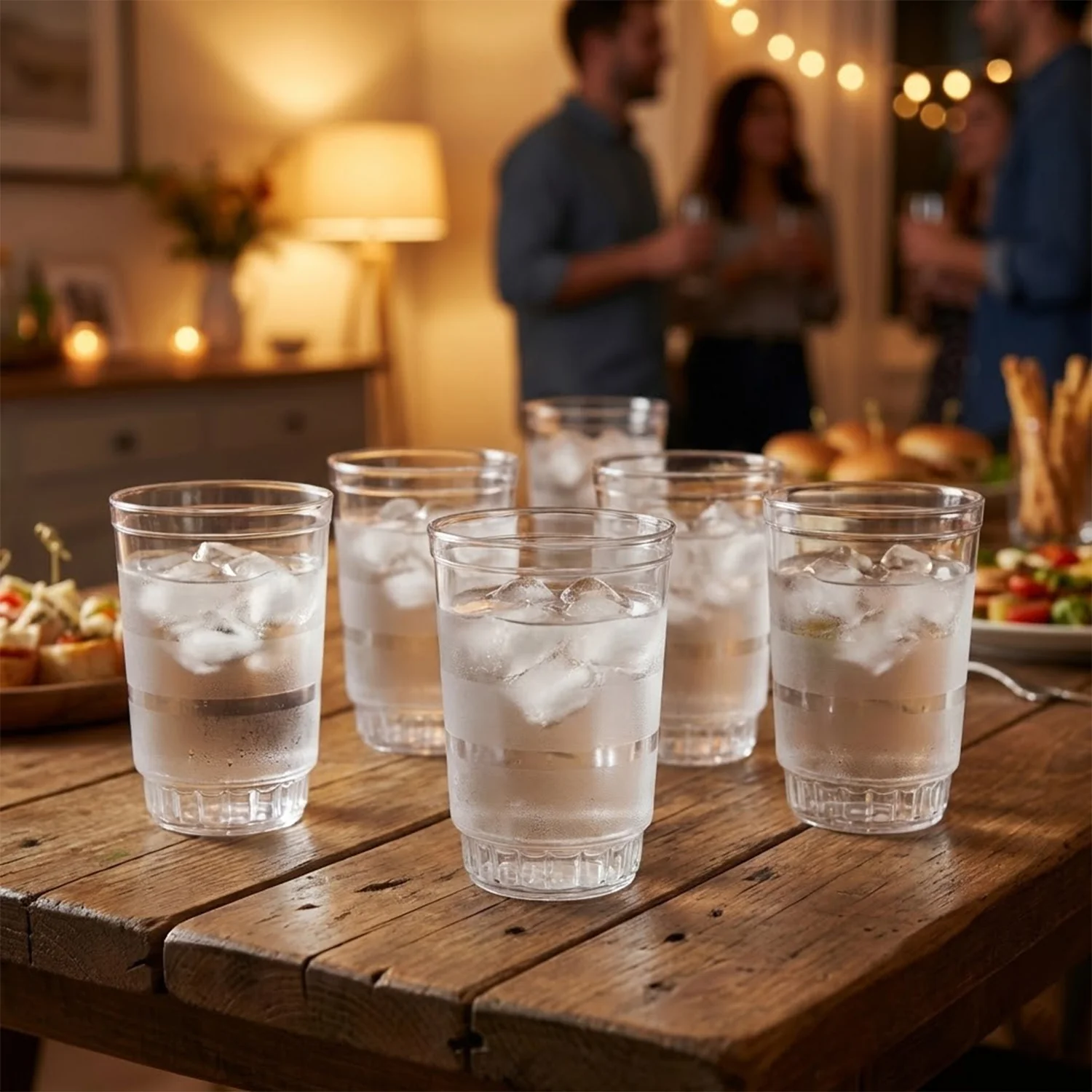 Transparent Janta Drinking Glass Set (300ml, 6 Pc Set) - Image 8