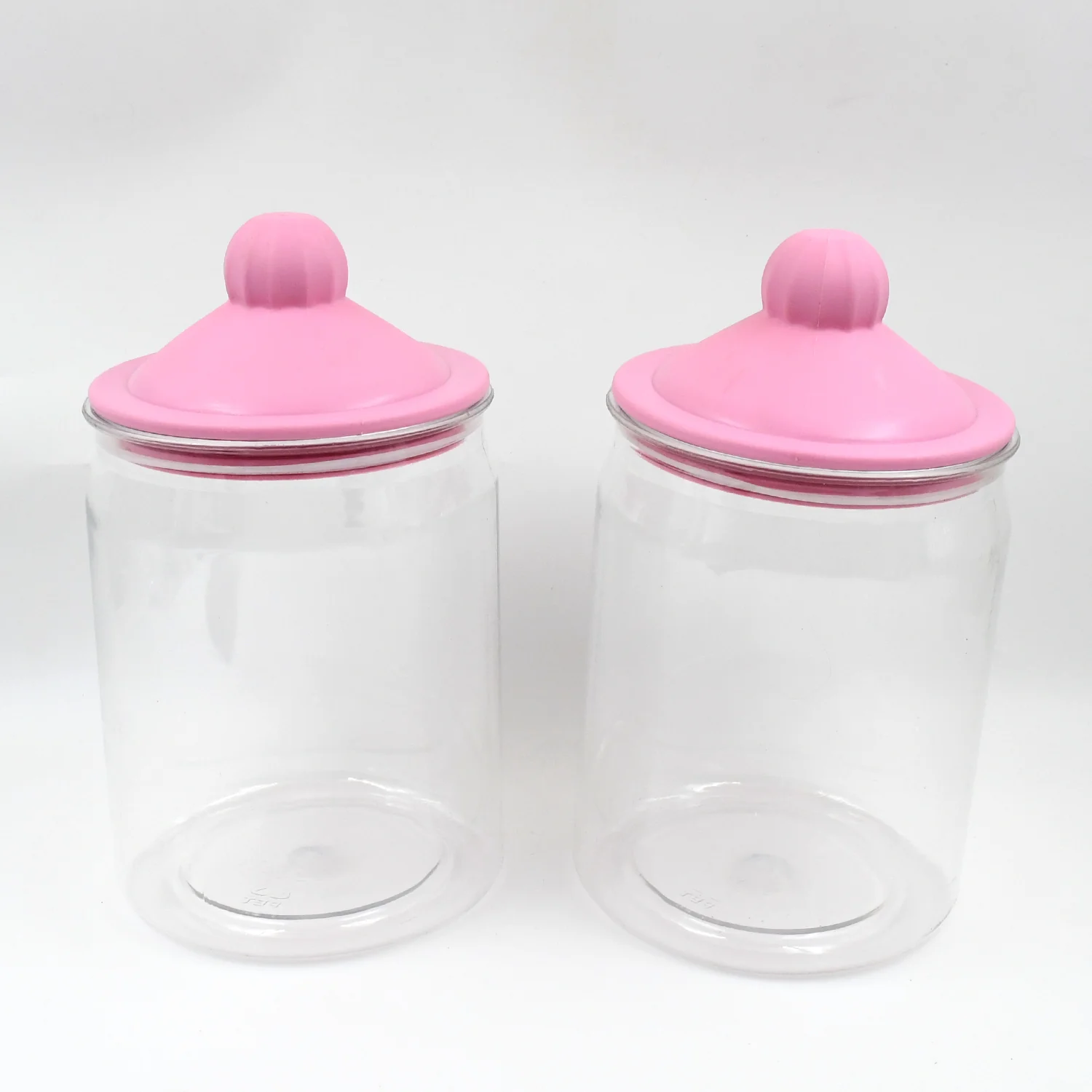 Transparent Kitchen Plastic Container/ Jar Set (2 Pcs Set / 1100 ML Approx) - Image 5