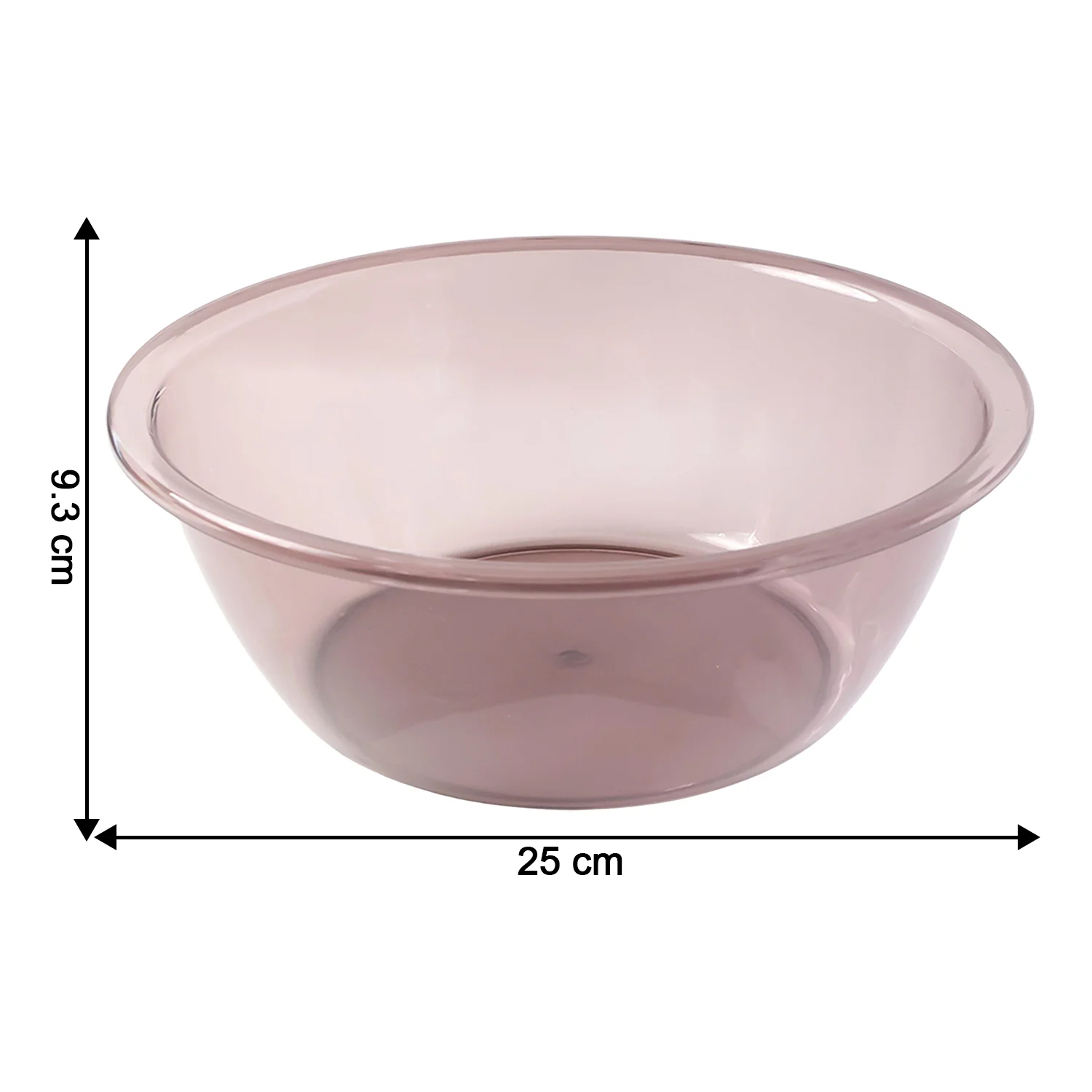 Transparent Multipurpose Mixing and Serving Bowl  (25 x 25 cm, 1 Pc) - Image 4