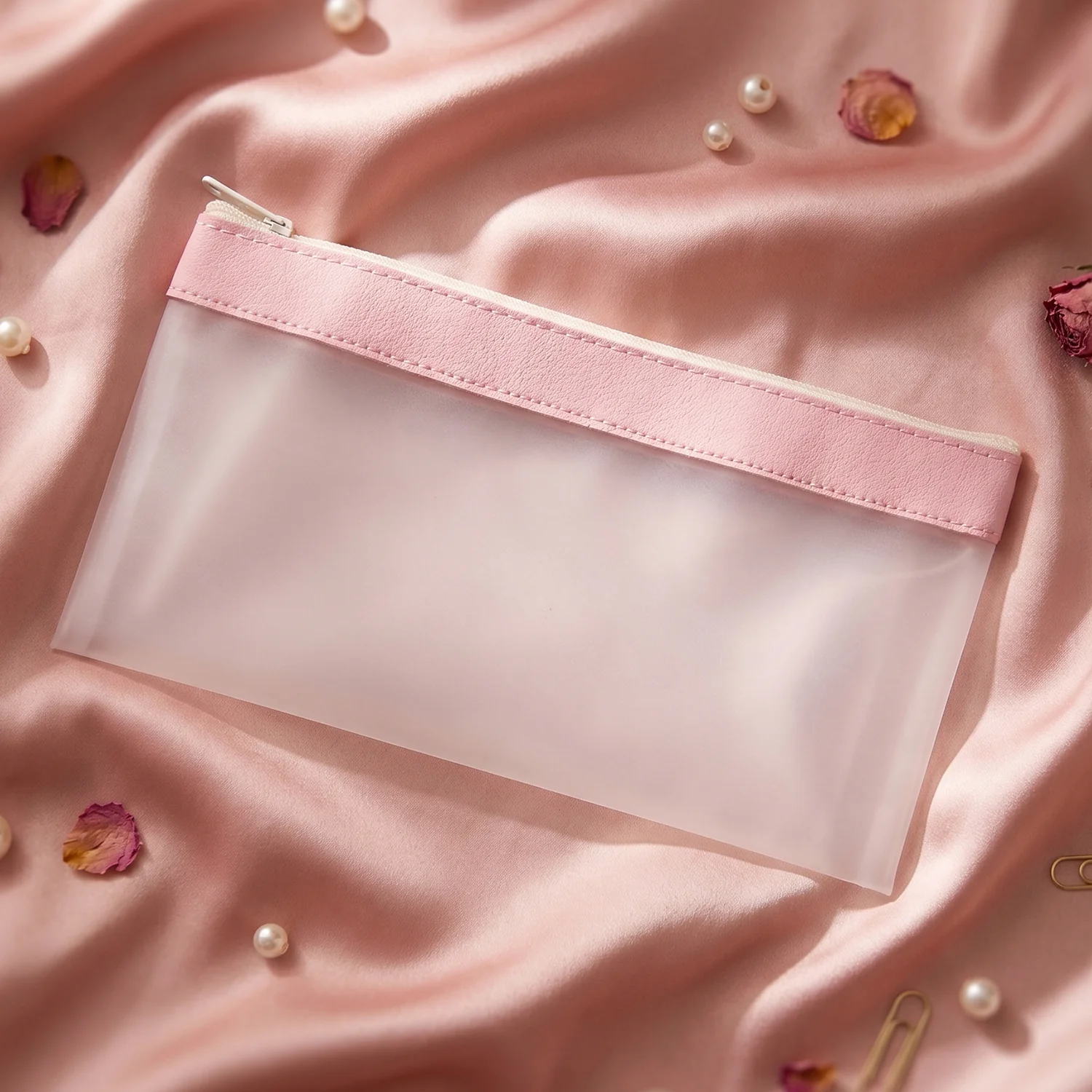 Transparent Multipurpose Zipper Pouch Bag (1 Pc) - Image 8