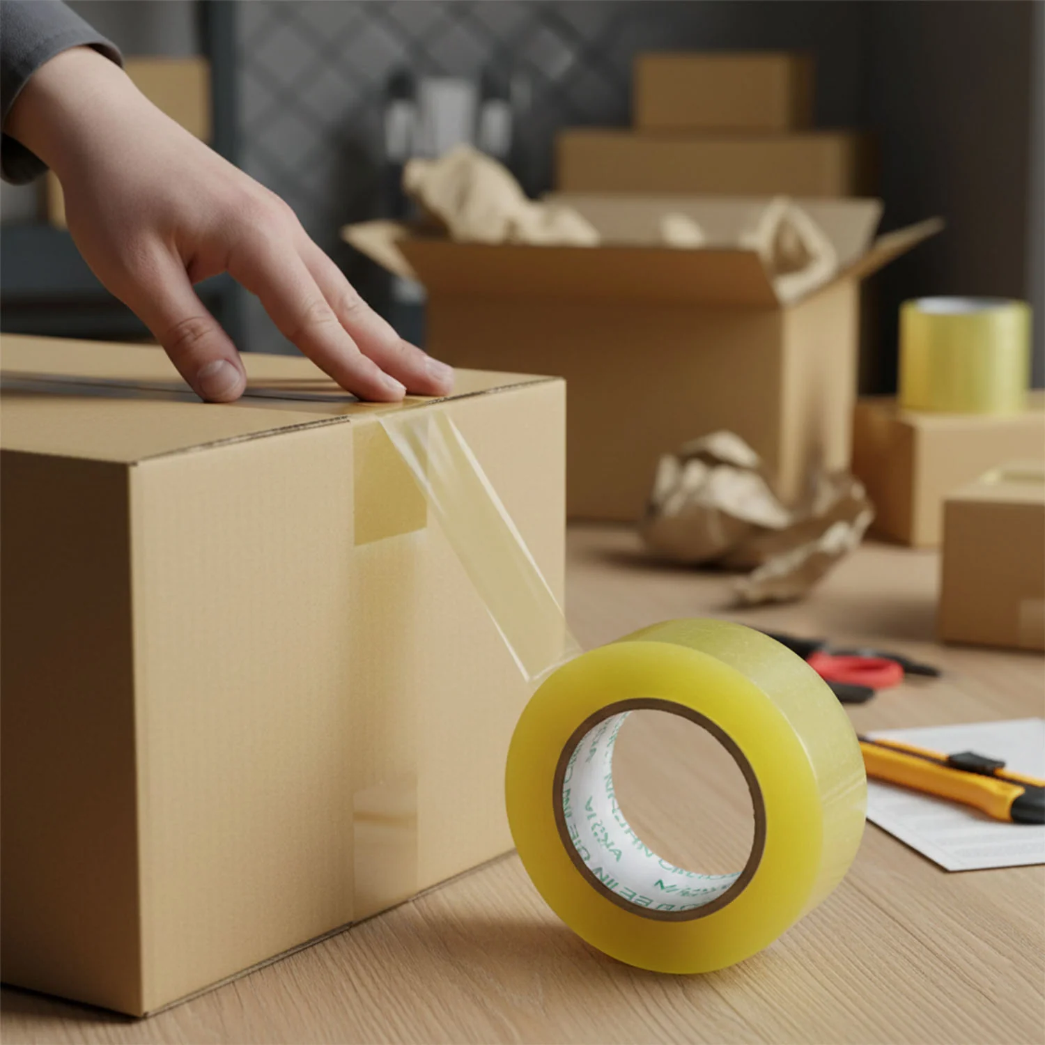 Transparent Packaging Adhesive Tape Roll 125 x 45 MM - Image 4