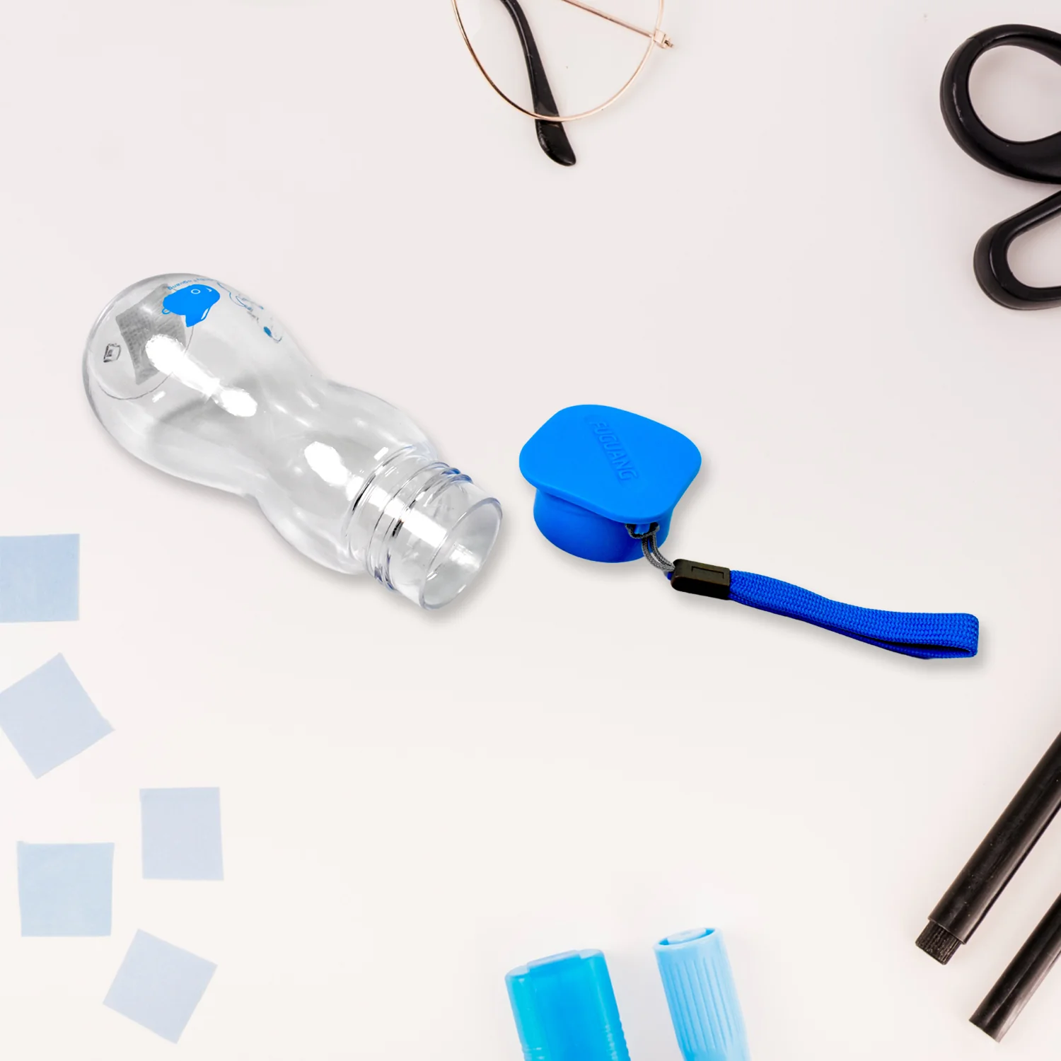 Transparent Travel Portable Water Bottle with Carry Straps (280 ML / 1 Pc) - Image 6