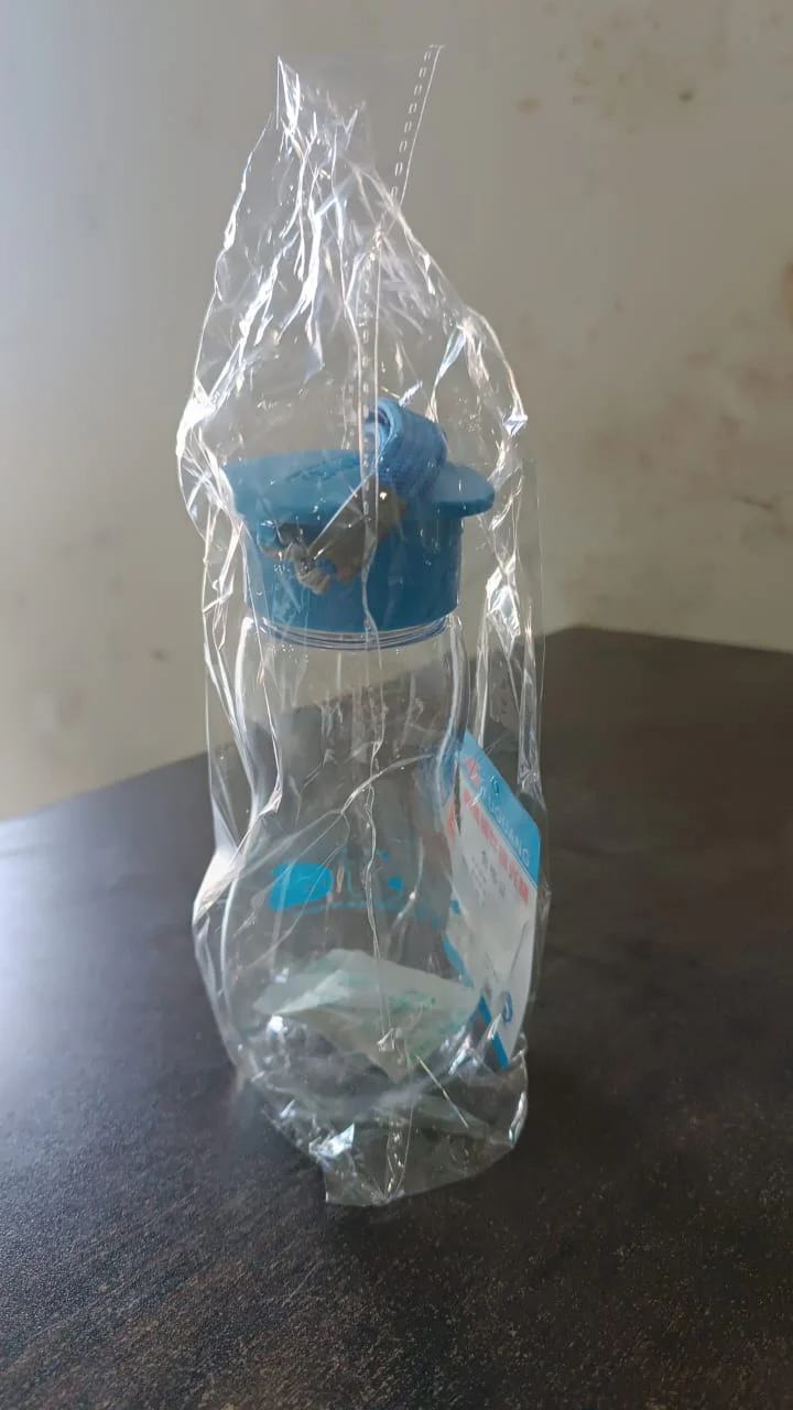 Transparent Travel Portable Water Bottle with Carry Straps (280 ML / 1 Pc) - Image 7