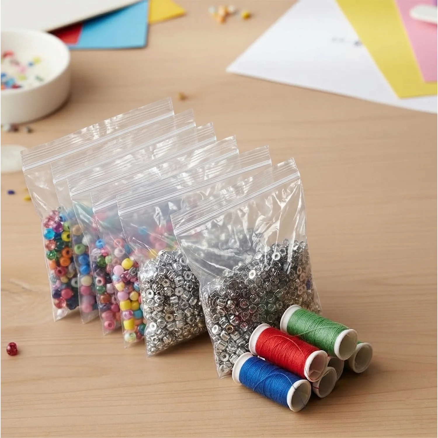 Transparent Plastic Zip Lock Bag (1 Pc, 33x23 Cm) - Image 3