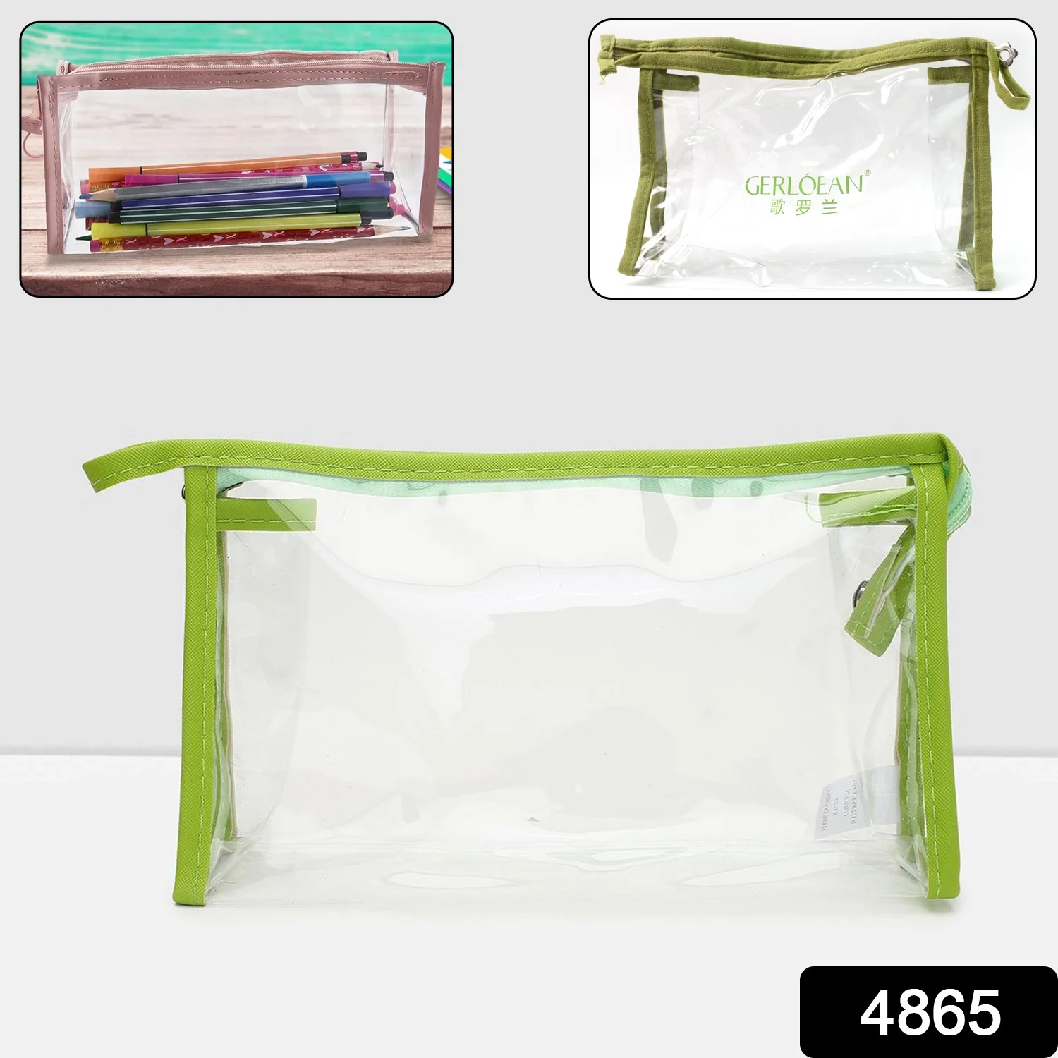Transparent Zipper Closing Pouch (1 Pc) - Image 2