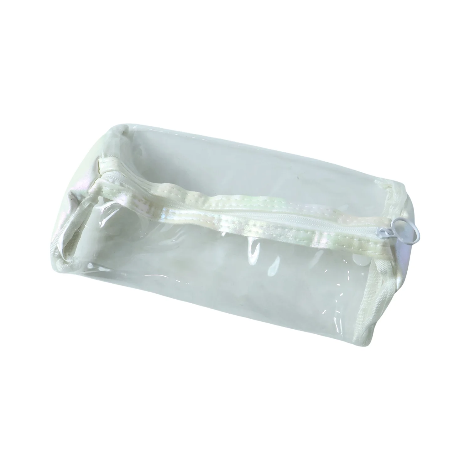 Transparent PVC Pencil Case with Zipper Closure (1 Pc) - Image 4