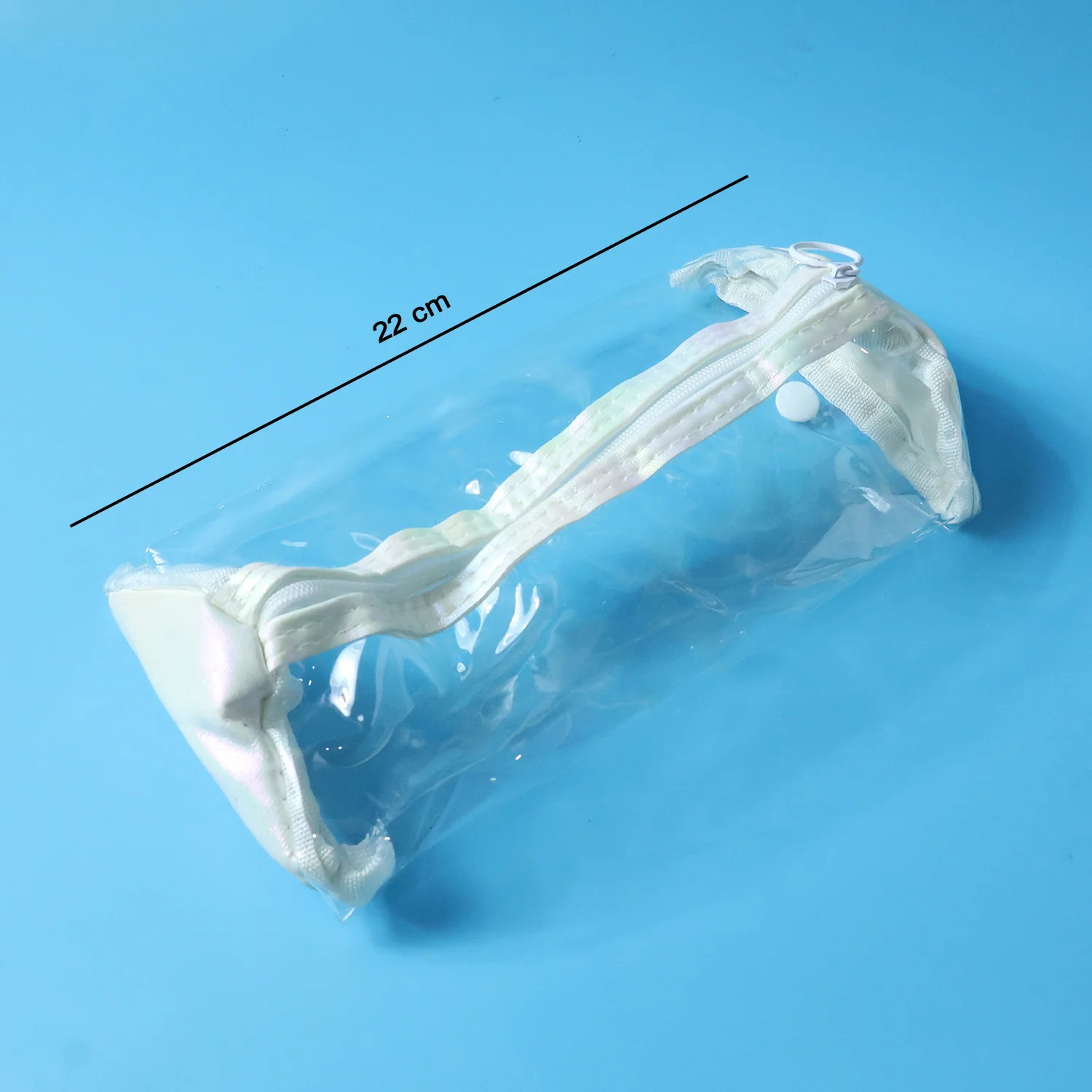 Transparent PVC Pencil Case with Zipper Closure (1 Pc) - Image 6