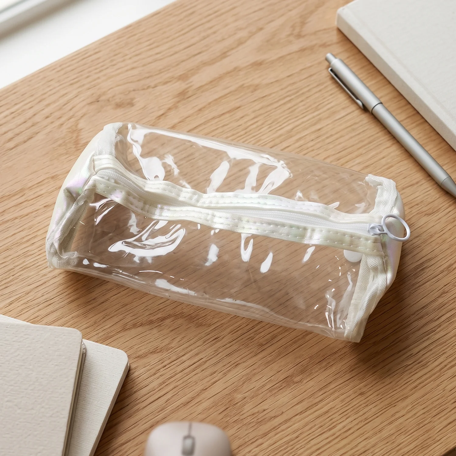 Transparent PVC Pencil Case with Zipper Closure (1 Pc) - Image 7