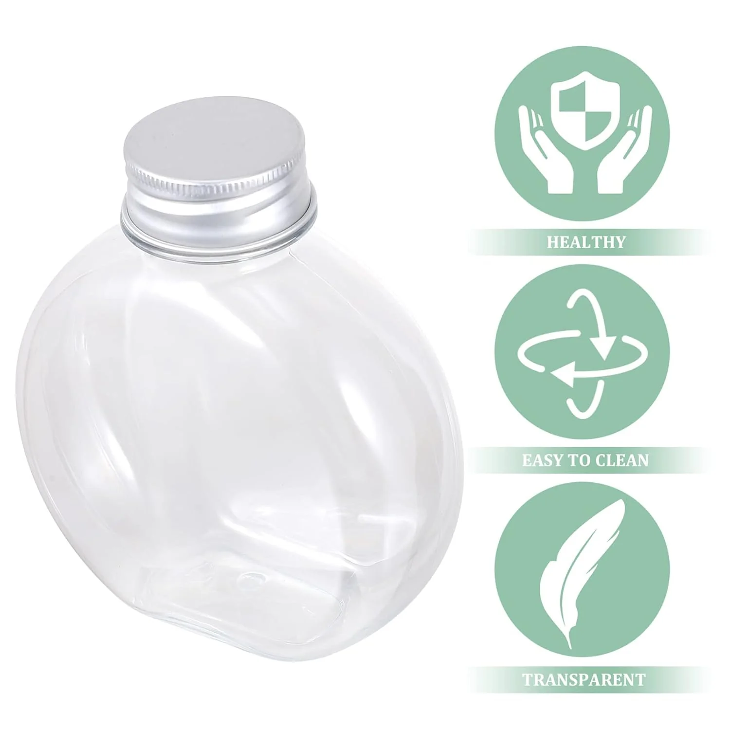 Multipurpose Transparent Round Clear Plastic Container (1 Pc) - Image 9