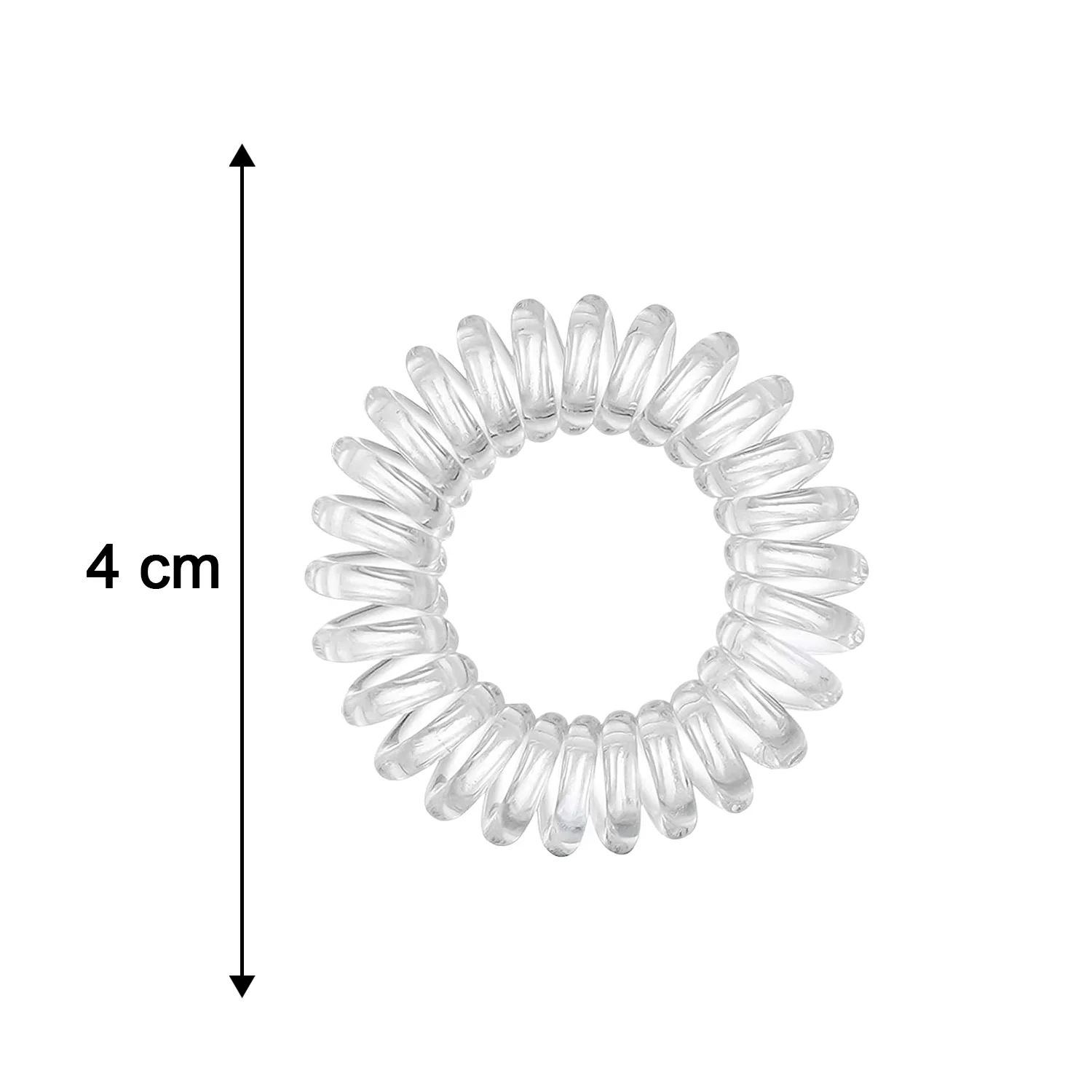 Transparent Spiral Coil Hair Band With Case 3 Pc Set - Image 6