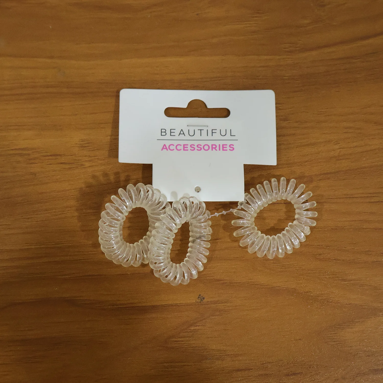 Transparent Spiral Coil Hair Band With Case 3 Pc Set - Image 9