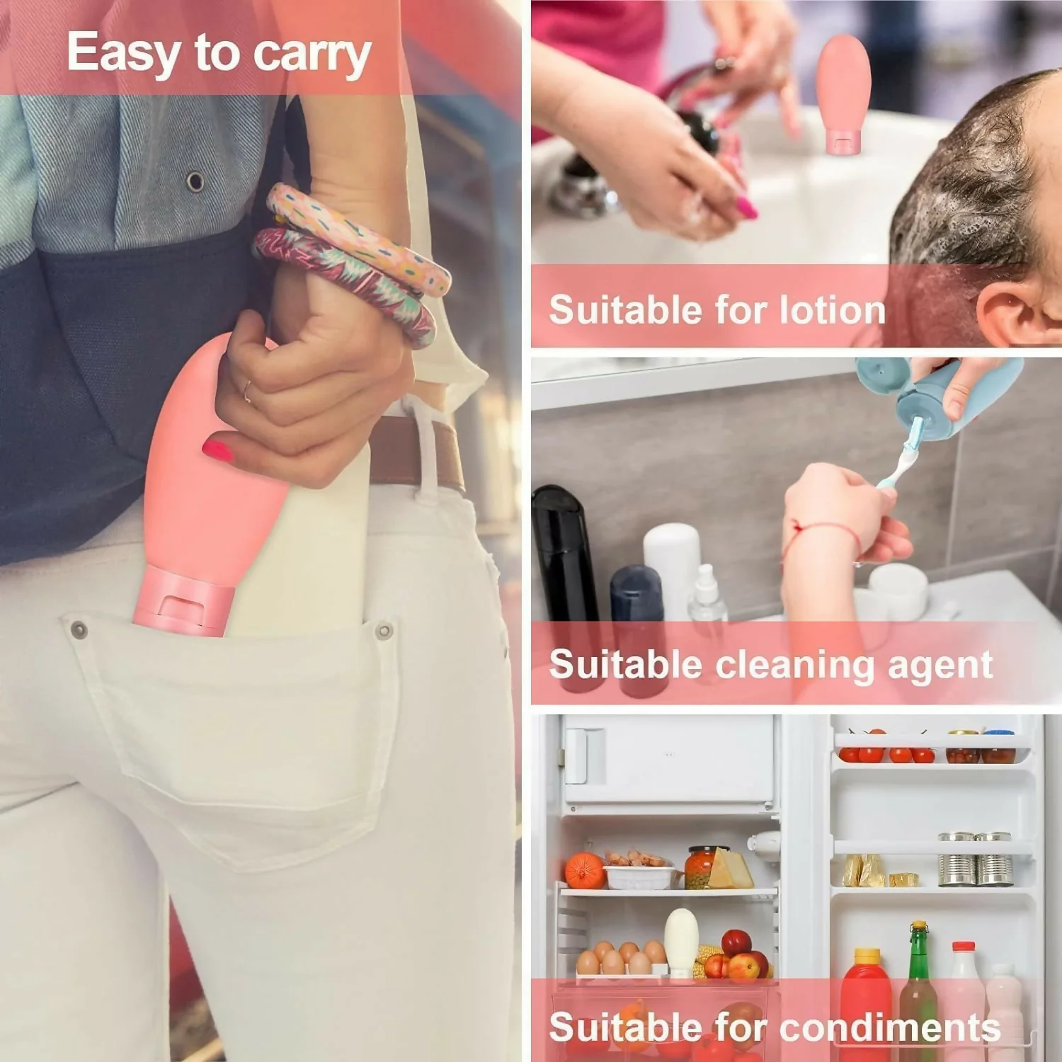 Travel Bottle for toiletries Shampoo set of 3 pc - Image 6