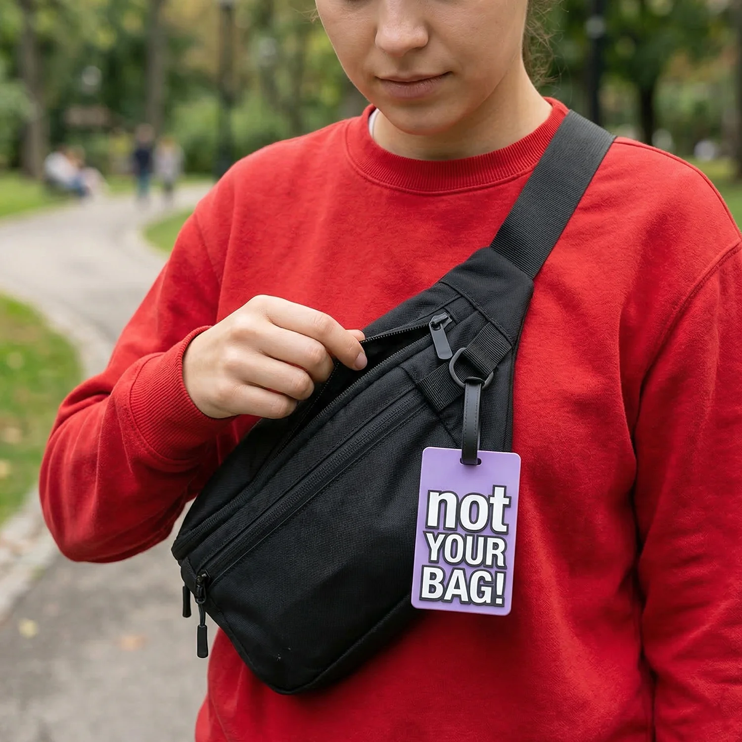 Travel Identification Luggage Bag Tag with Bold “Not Your Bag (1 Pc) - Image 4