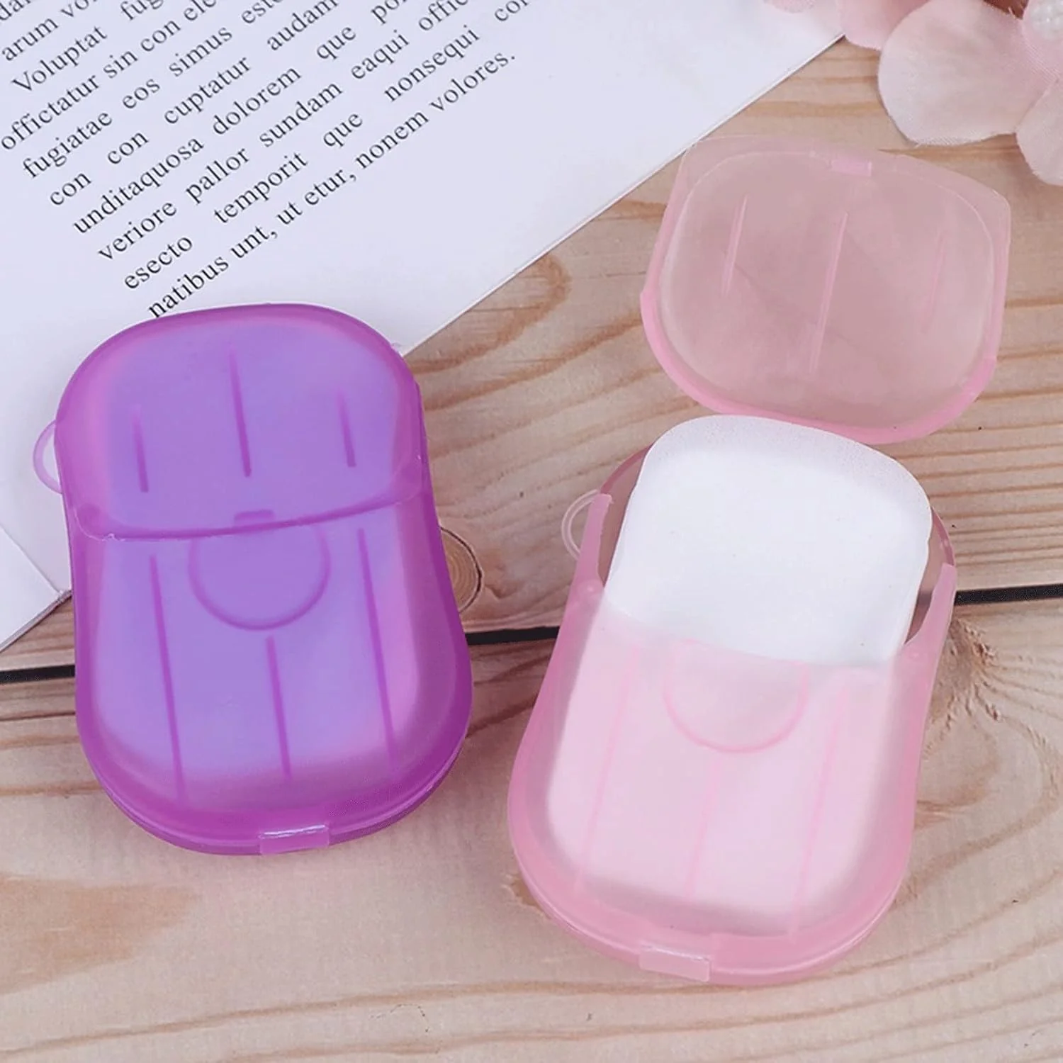 Travel Paper Soap Sheet with Mini Box (20 Sheets in a Pack Approx / Mix Color) - Image 8