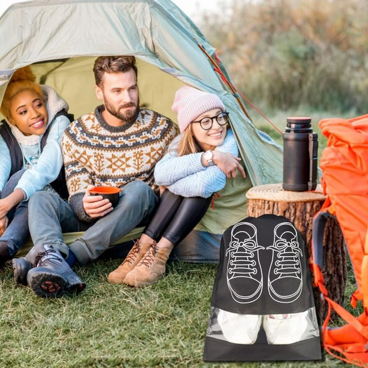 Travel Portable Bag Shoes Storage Bag (1 Pc ) - Image 8