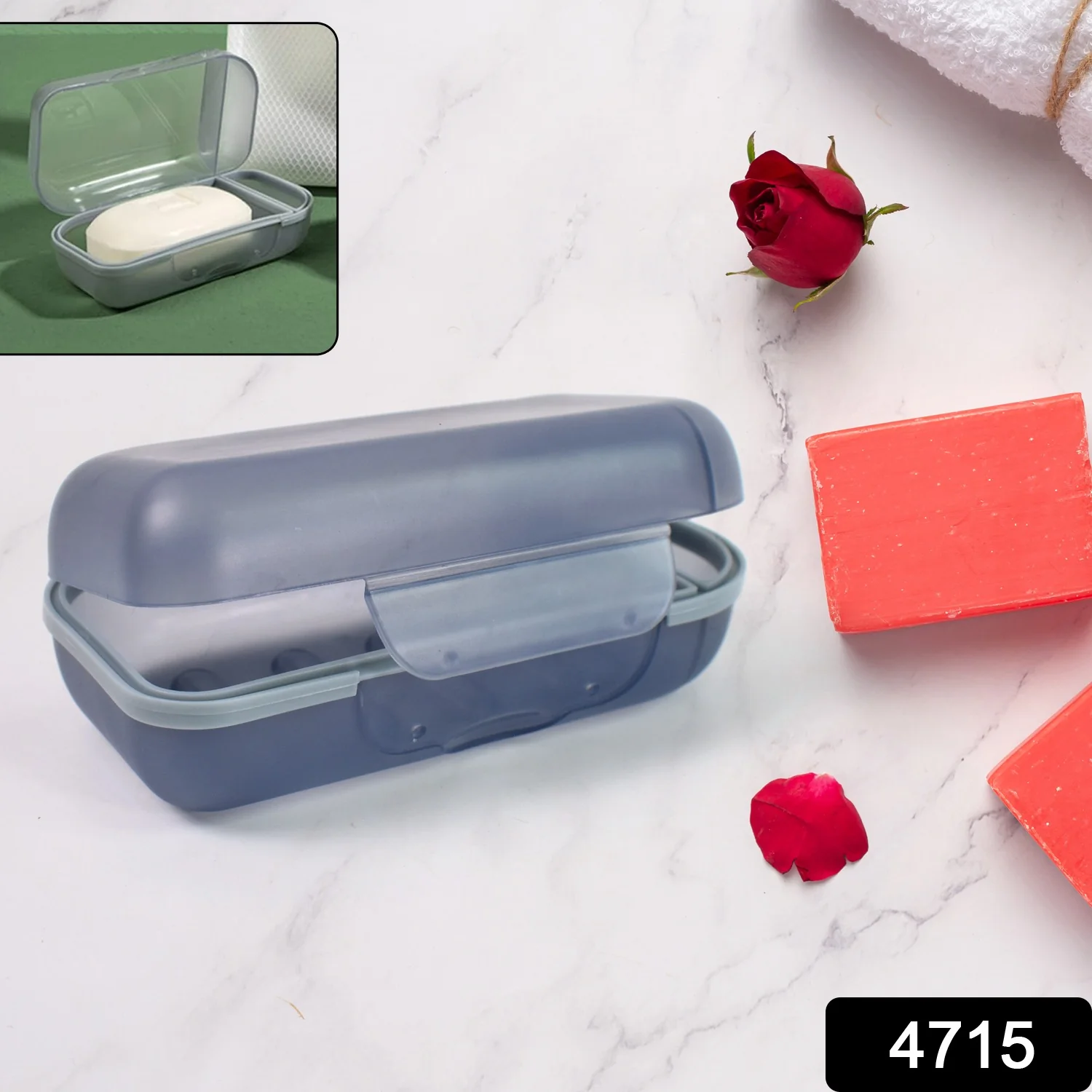 Travel Soap Container, Soap Travel Case with Lid ,Sabudani (1 Pc) - Image 3