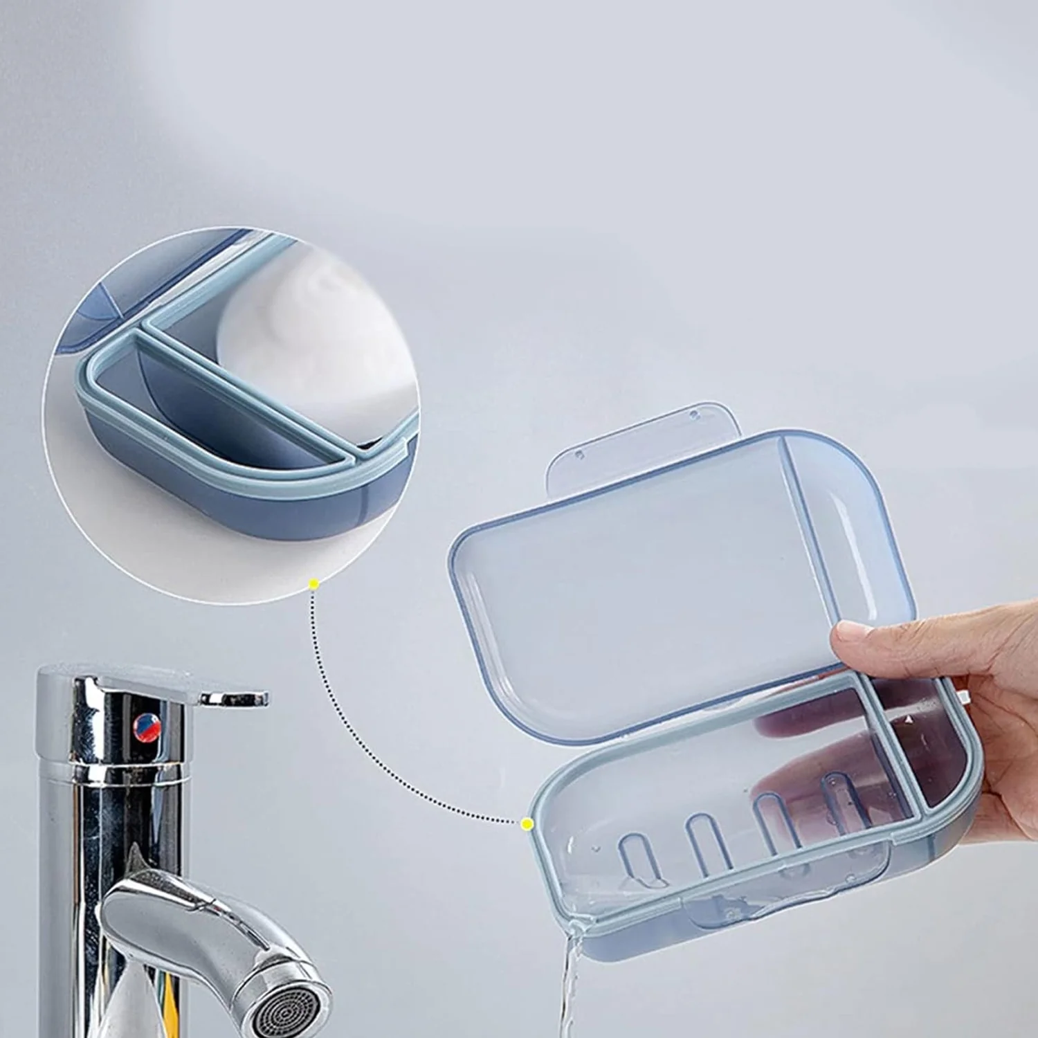 Travel Soap Container, Soap Travel Case with Lid ,Sabudani (1 Pc) - Image 7